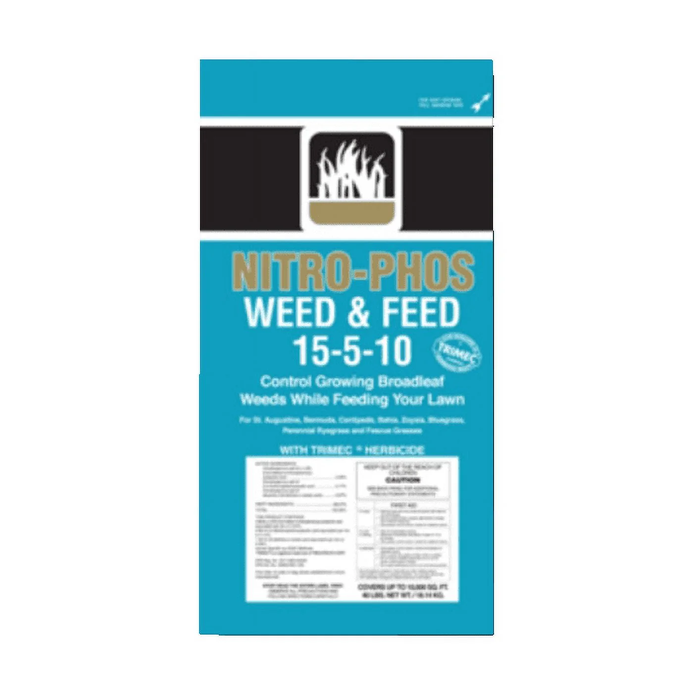 Nitrophos Weed & Feed 40# Bag- Trimec Herbicide