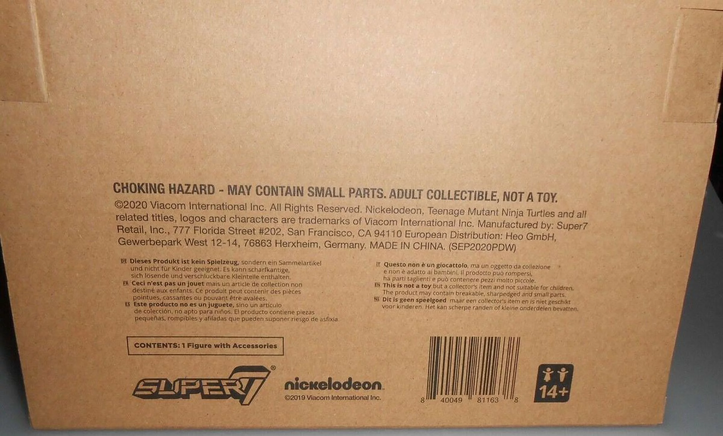 Super7 TMNT Ultimates Baxter Stockman Action Figure Set, 10 Pieces