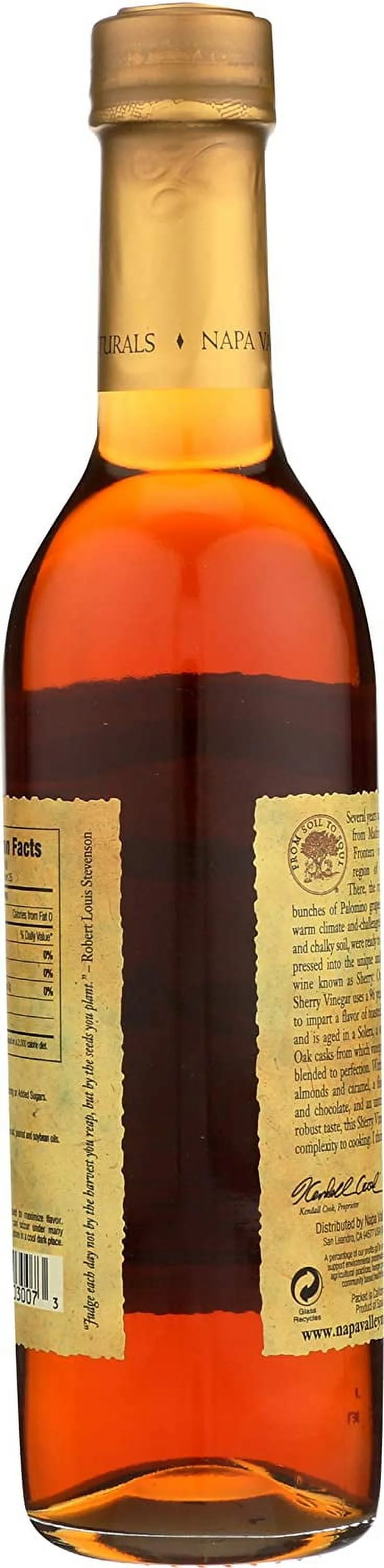 Napa Valley Naturals Sherry Reserve Vinegar White Oak Aged 15 Years 12.7 fl oz Pack of 2
