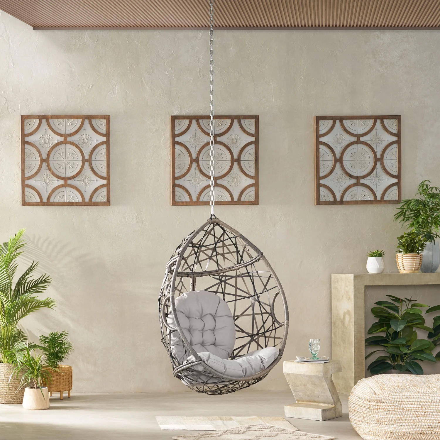 LOS ALAMITOS HANGING CHAIR WITH 8FT CHAIN