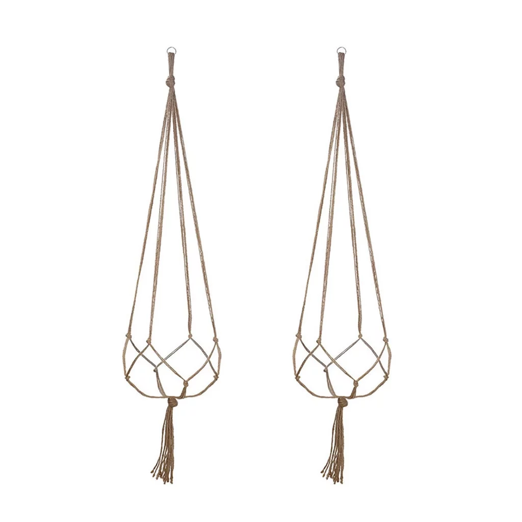 Dengmore 2PCS Plant Hanger Flower Pot Cotton Rope Wall Plant Holder Indoor Home Decor for Home Decor