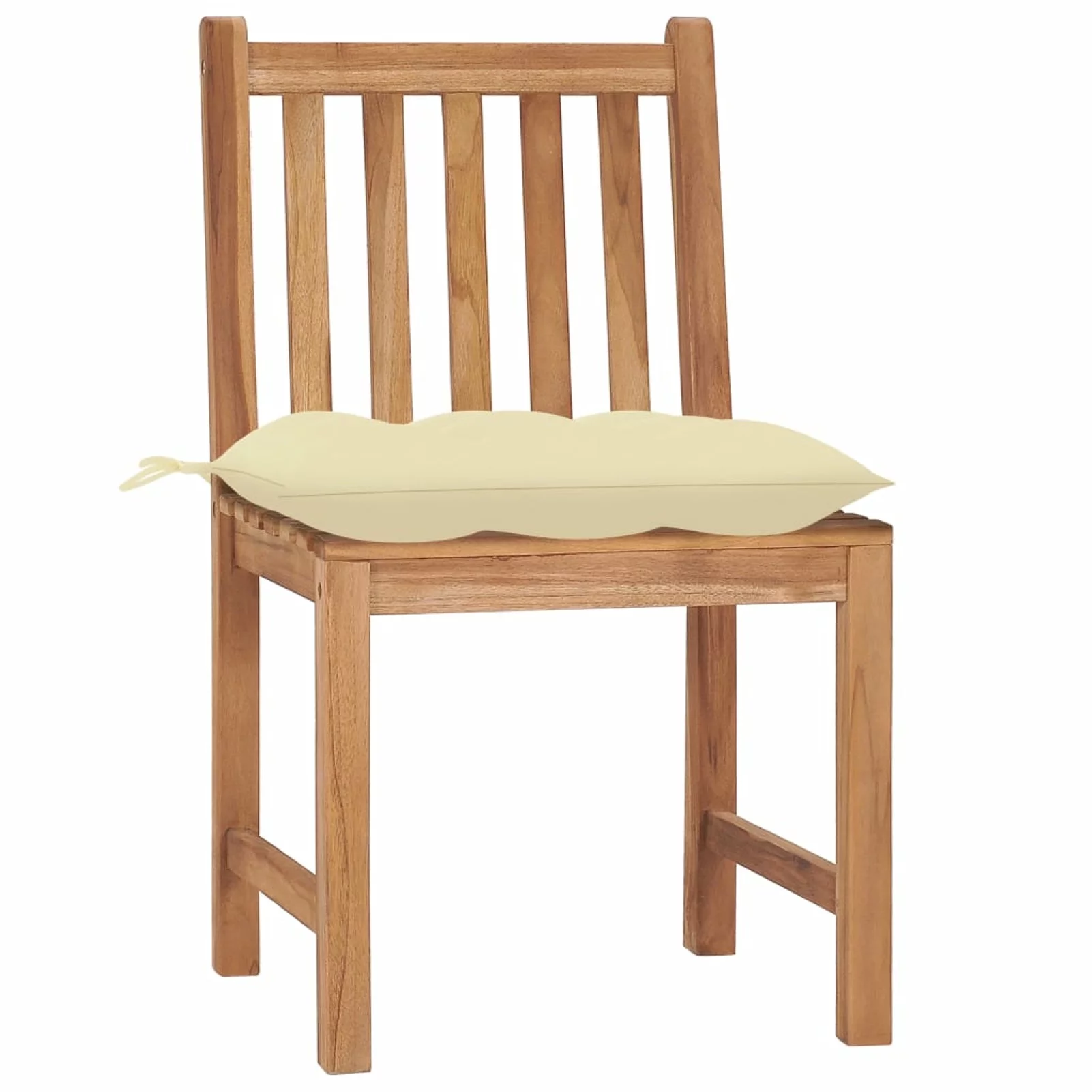 Suzicca Patio Chairs 2 pcs with Cushions Solid Teak Wood