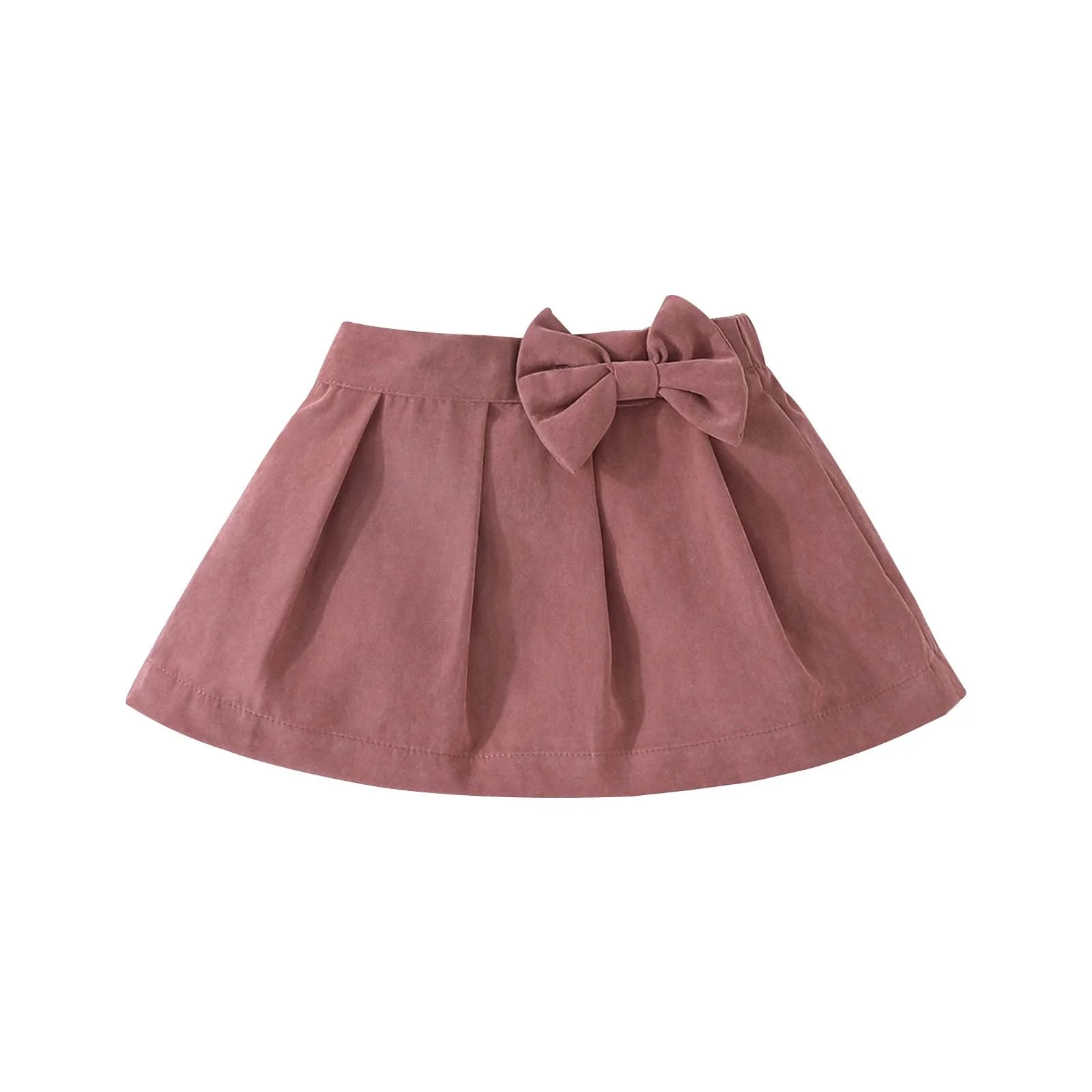 Summer Jean Skirt 2024 Summer Bow Pleated Skirt Fashion All Matching Baby Girls Baby Children Out Wear And Girl' Gift Skirt Sets Women 2 Piece Outfits Sexy