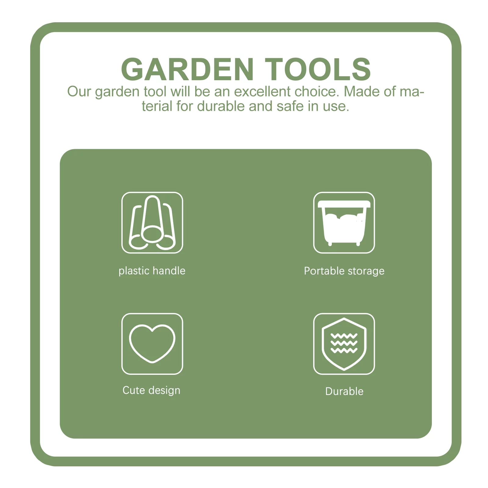 Gongxipen 1 Set of Kids Multi-purpose Garden Tools Sand-Excavating Tools Funny Playing Toys