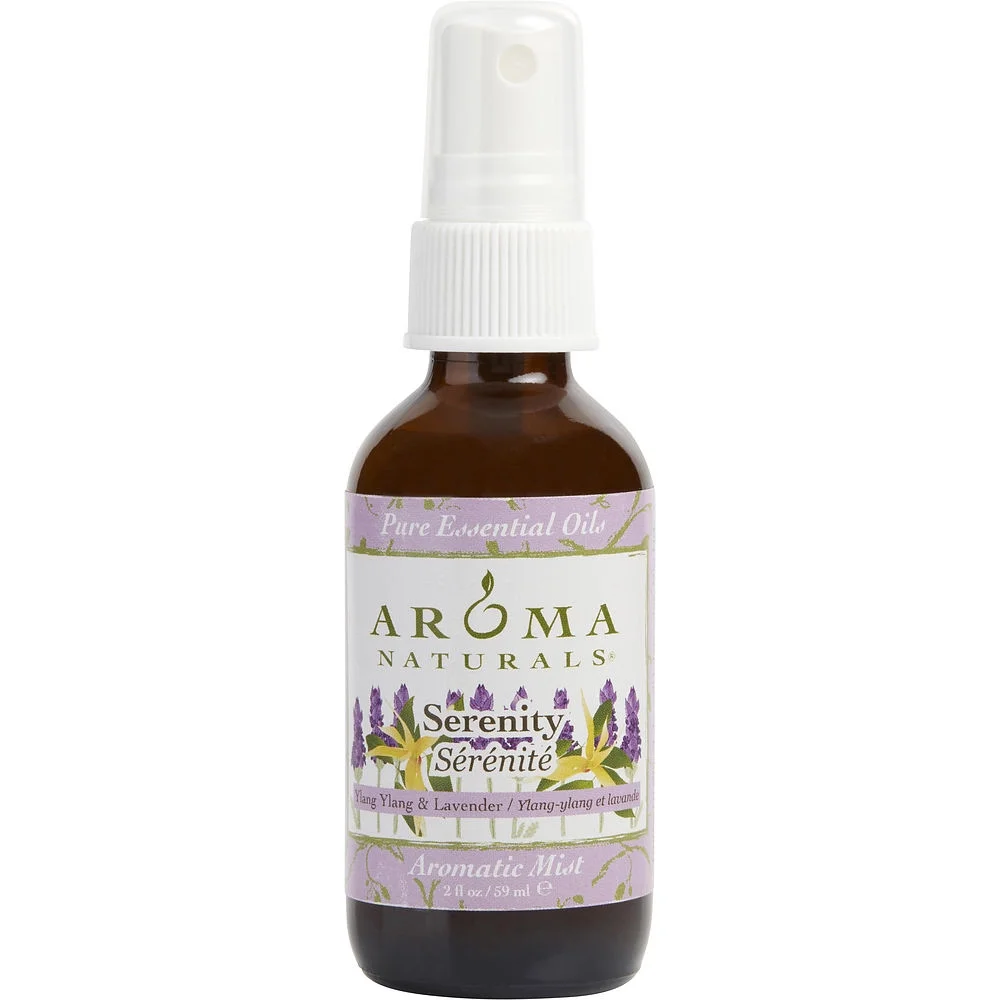 SERENITY AROMATHERAPY by Serenity Aromatherapy - AROMATIC MIST SPRAY 2 OZ. COMBINES THE ESSENTIAL OILS OF LAVENDER AND YLANG YLANG TO ENHANCE INNER BALANCE AND WELL-BEING. - UNISEX