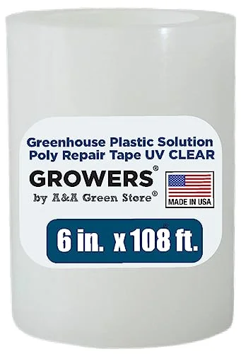Growers 6 inch x 108 feet Greenhouse Plastic Solution Poly Repair Tape, 1 Each - Made in USA