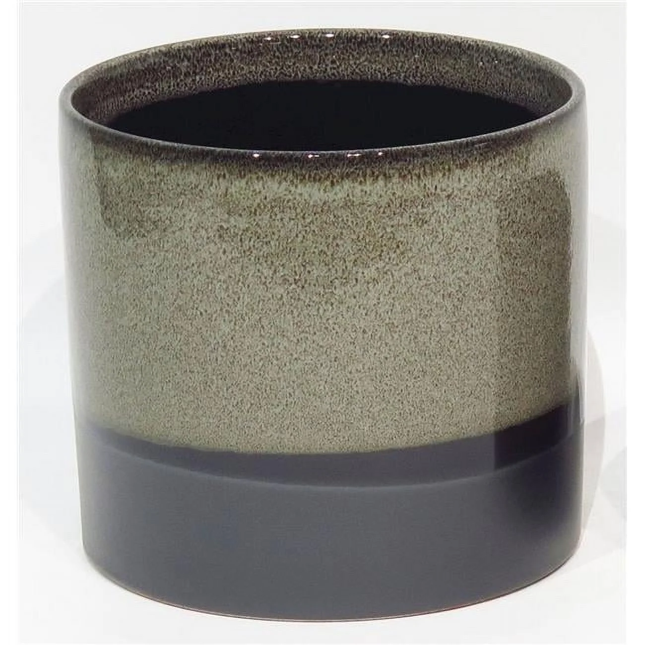 Mr. MJs Trading AI-CE10-177 Gray & Black Ceramic Planter
