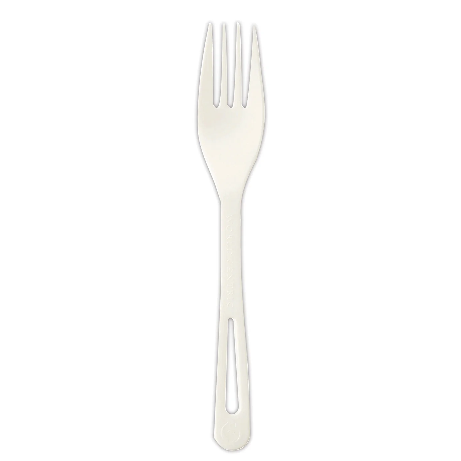 1Pc World Centric TPLA Compostable Cutlery, Fork, 6.3