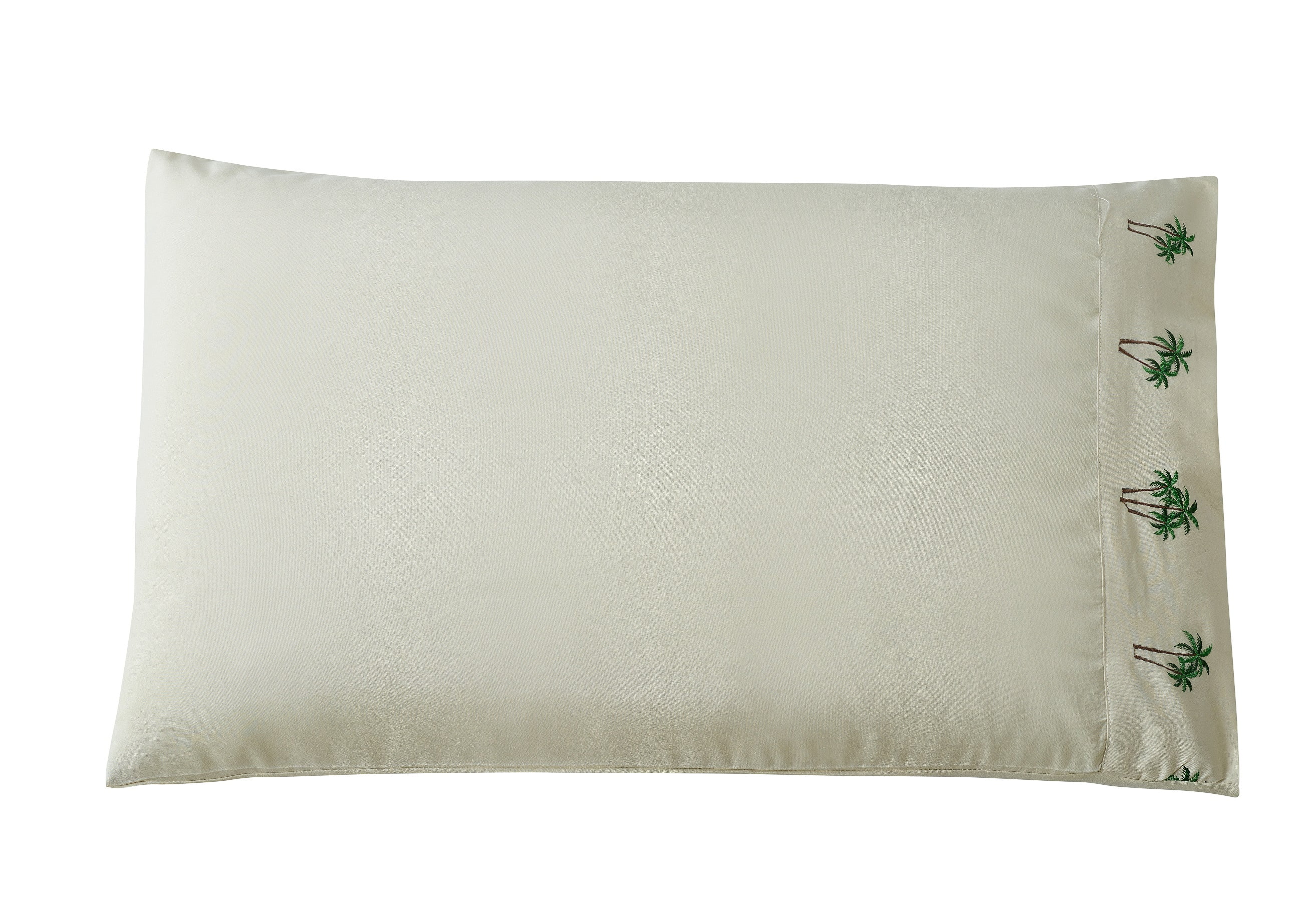Embroidered Palm Tree Grove Sheet Set Queen