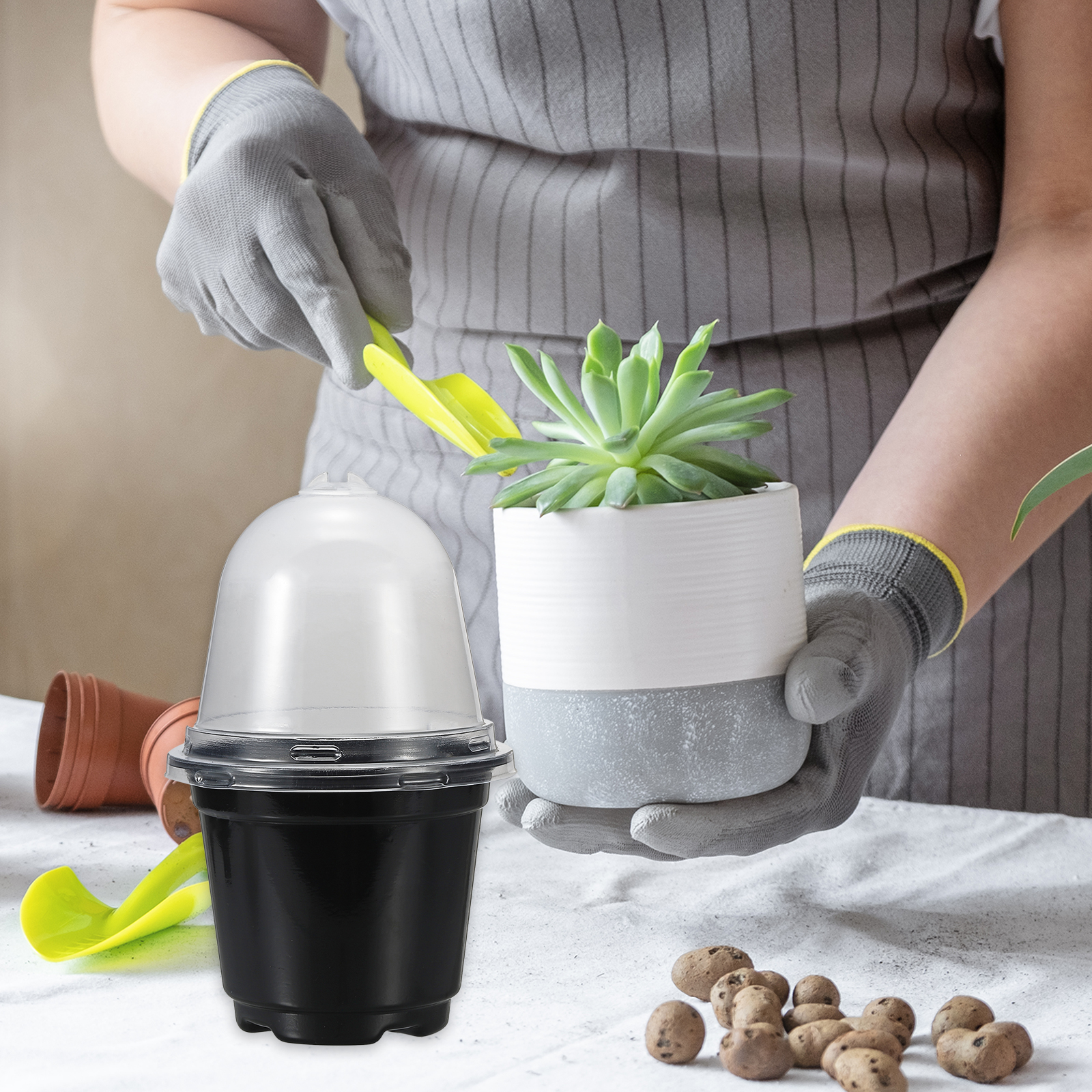 Uxcell Nursery Pots with Humidity Dome, 20 Sets 4