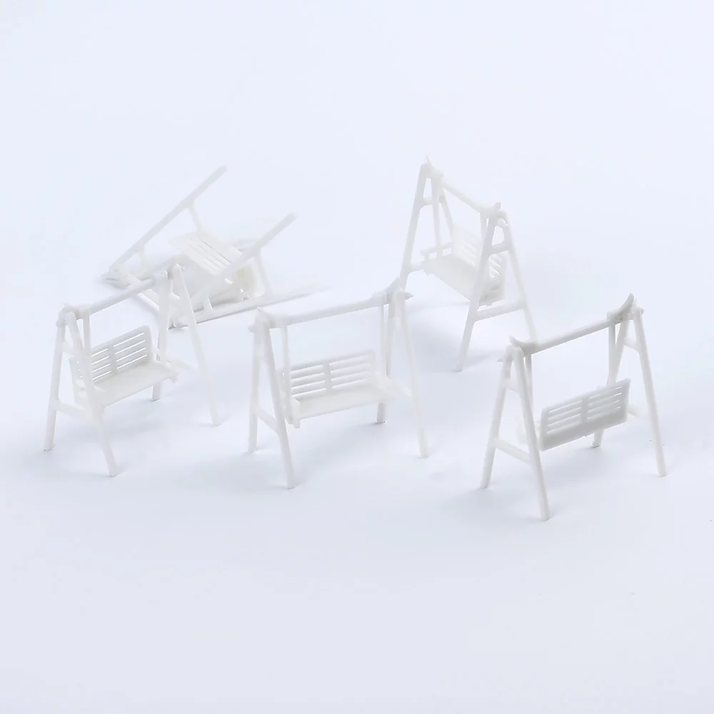 5Pcs DIY Sand Table Model House Material Outdoor Garden Miniature Landscape Swing Chair Model