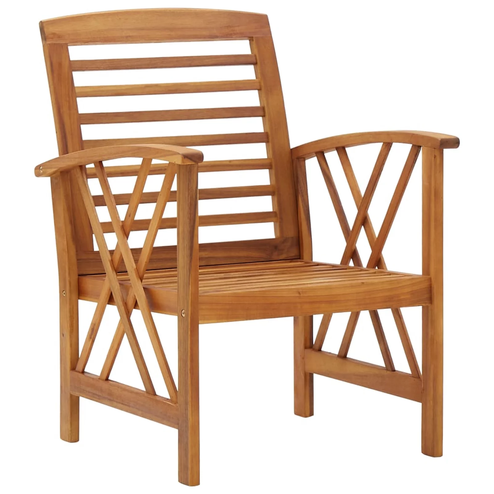 Walmeck 4 Piece Patio Set Solid Acacia Wood