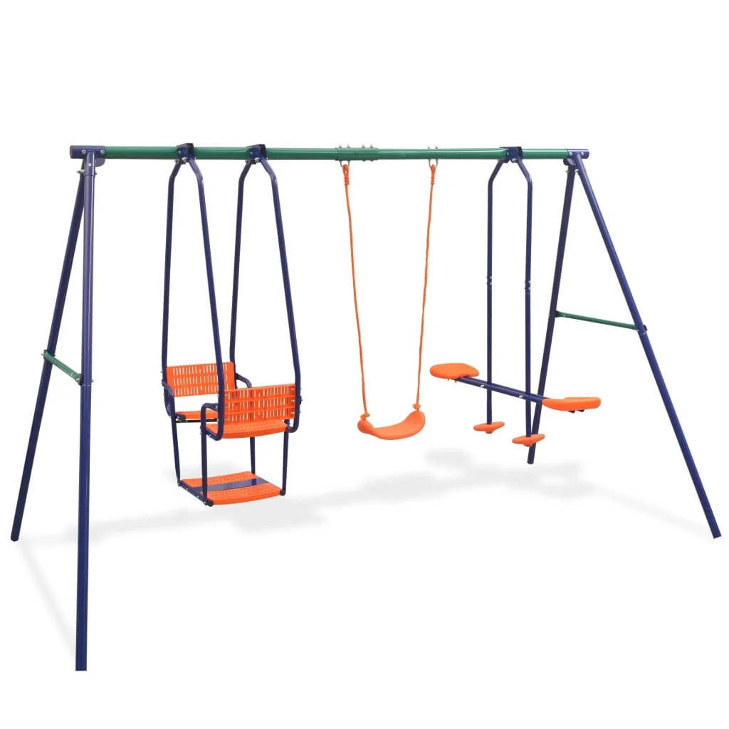 Suzicca Swing Set with 5 Seats Orange