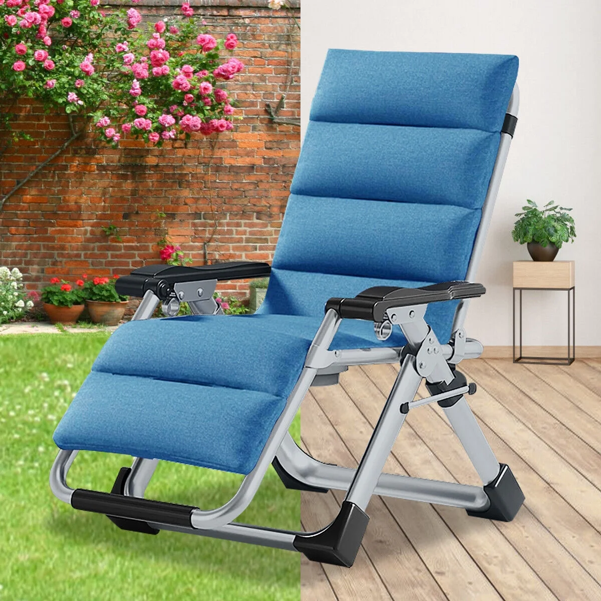 Zero Gravity Chair Folding Recliner Patio Lounge Beach Lawn pool Chair Outdoor