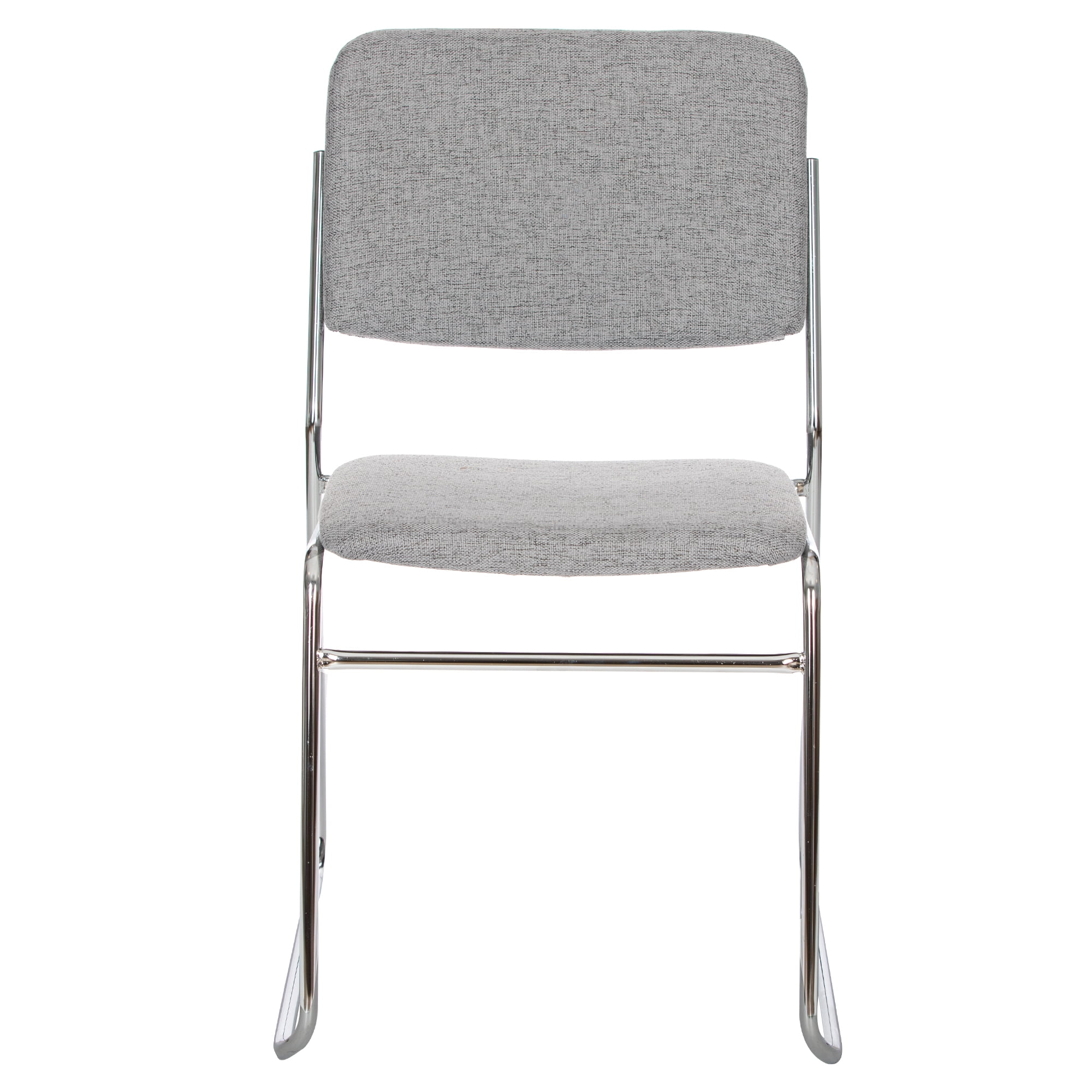 Hampden Furnishings Sandra Collection Padded Stack Chair, Grey, Pack of 2