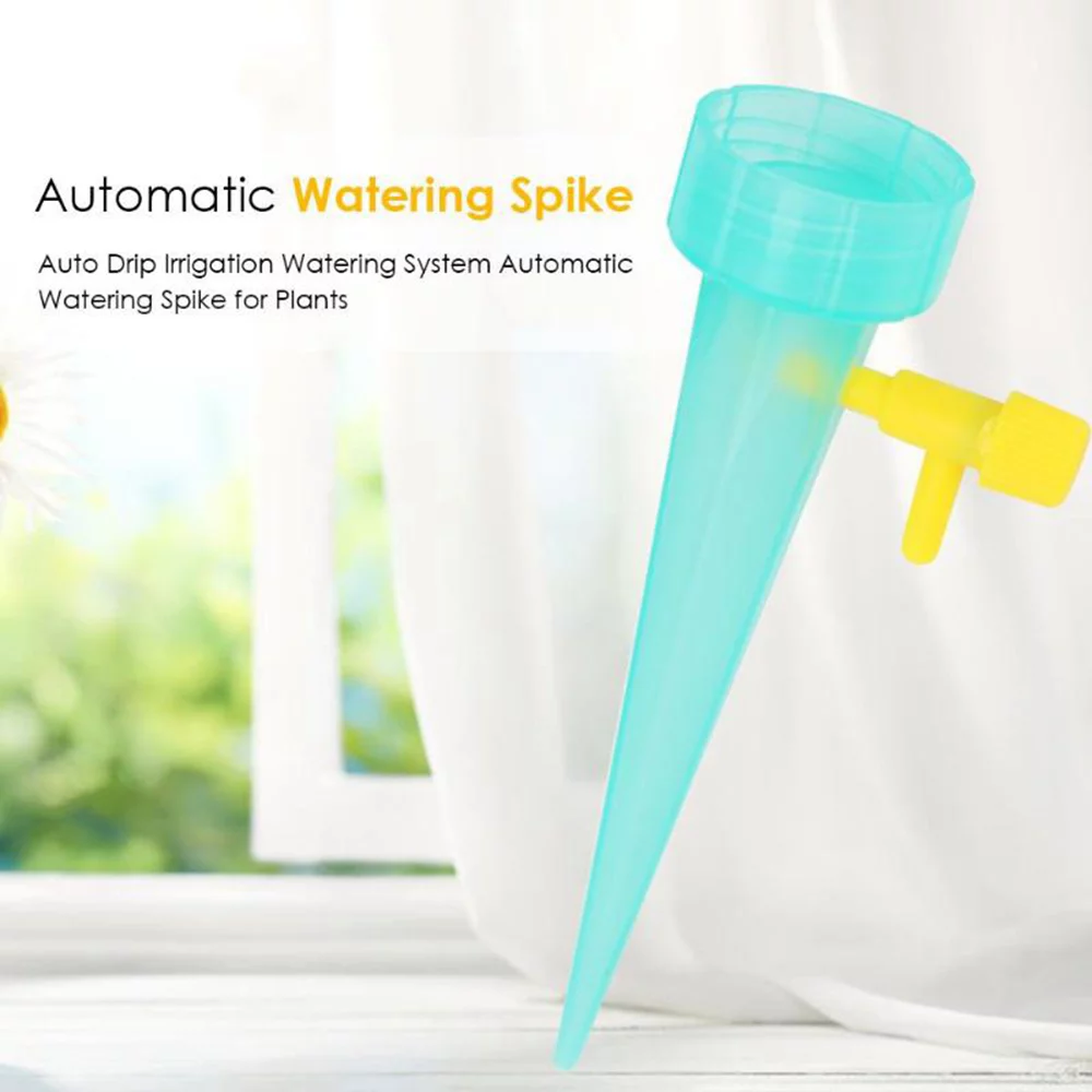 Adjustable Self Watering Dripper Flower Household Auto Drip Irrigation Watering Kit System Bottle Waterer Garden Supplies GREY