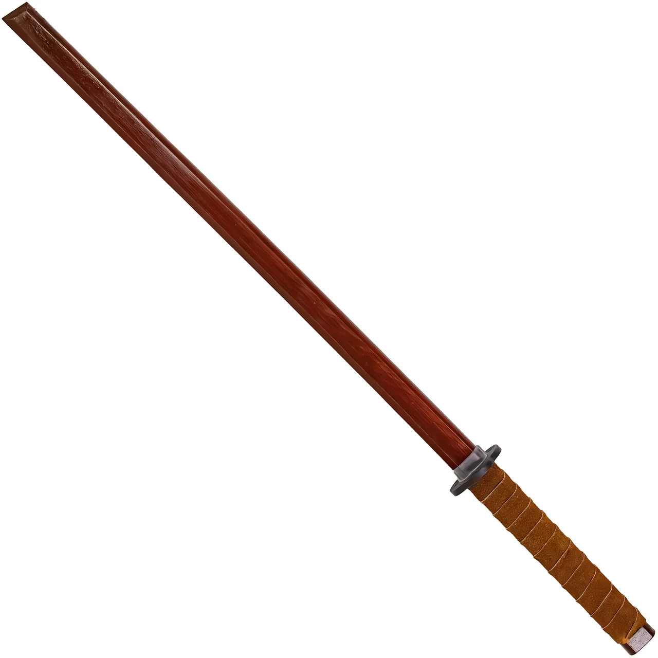 Armory Replicas Playful Sparring Training Practice Sheesham Functional Wooden Sword Katana Brown Genuine Leather Handle