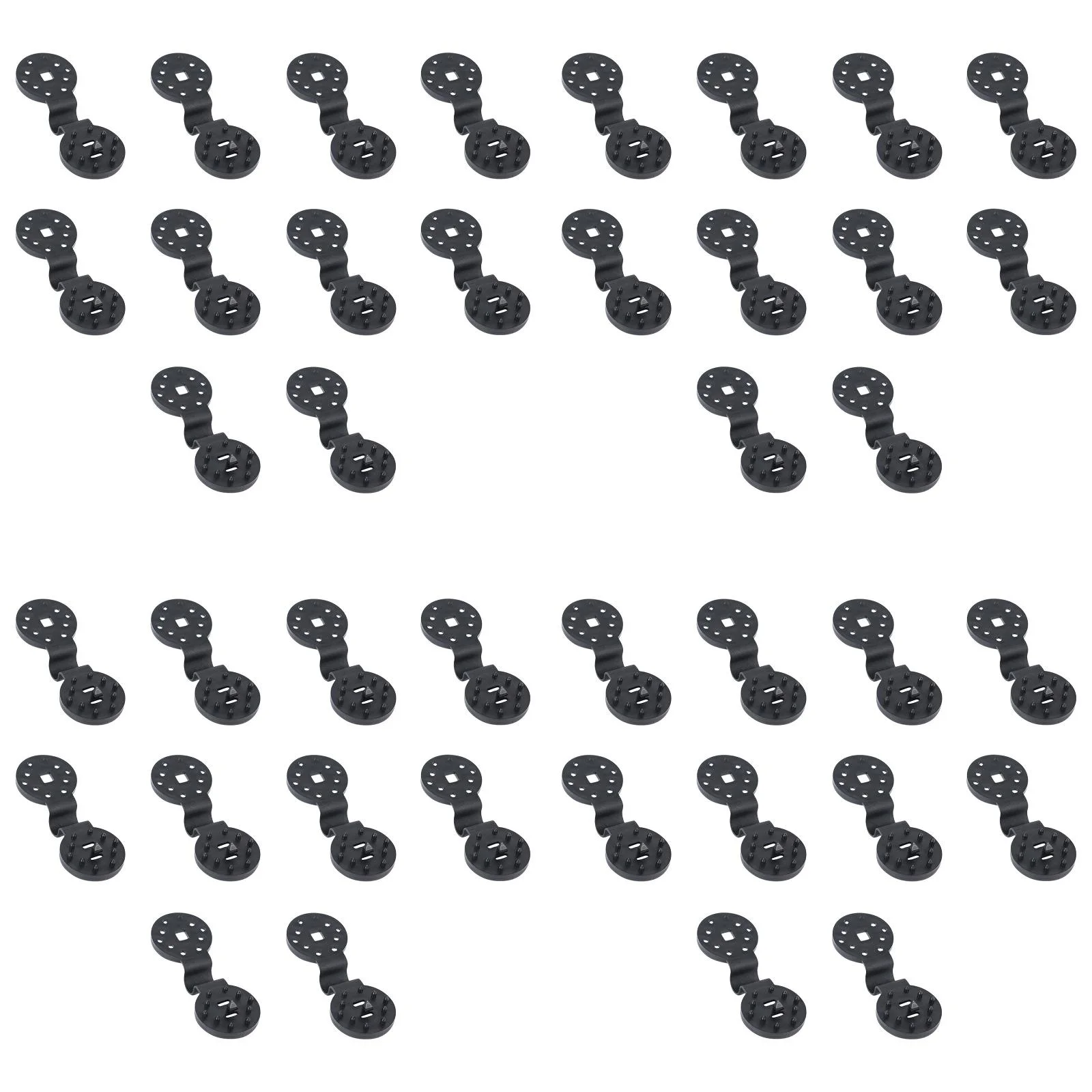 iju7gthy Crafting Buttons Shade Cloth Clips Windproof Awning Clips Greenhouse Shade Cloth Fixing Clips Tent Clip Accessories for Garden Net Shade Net (Black 10Pcs) *4Pcs