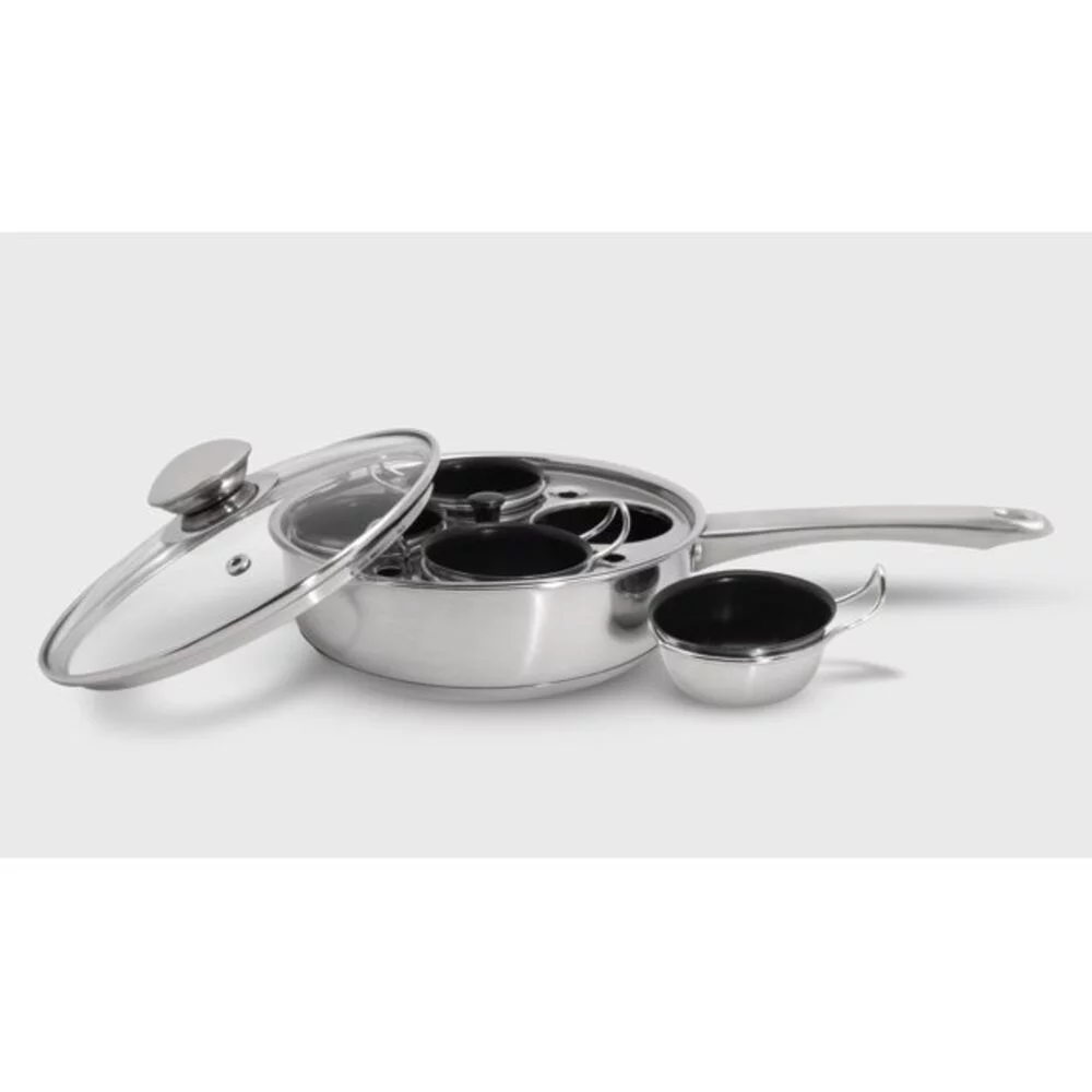 Cook Pro 18/10 Stainless Steel 4-Egg Poacher