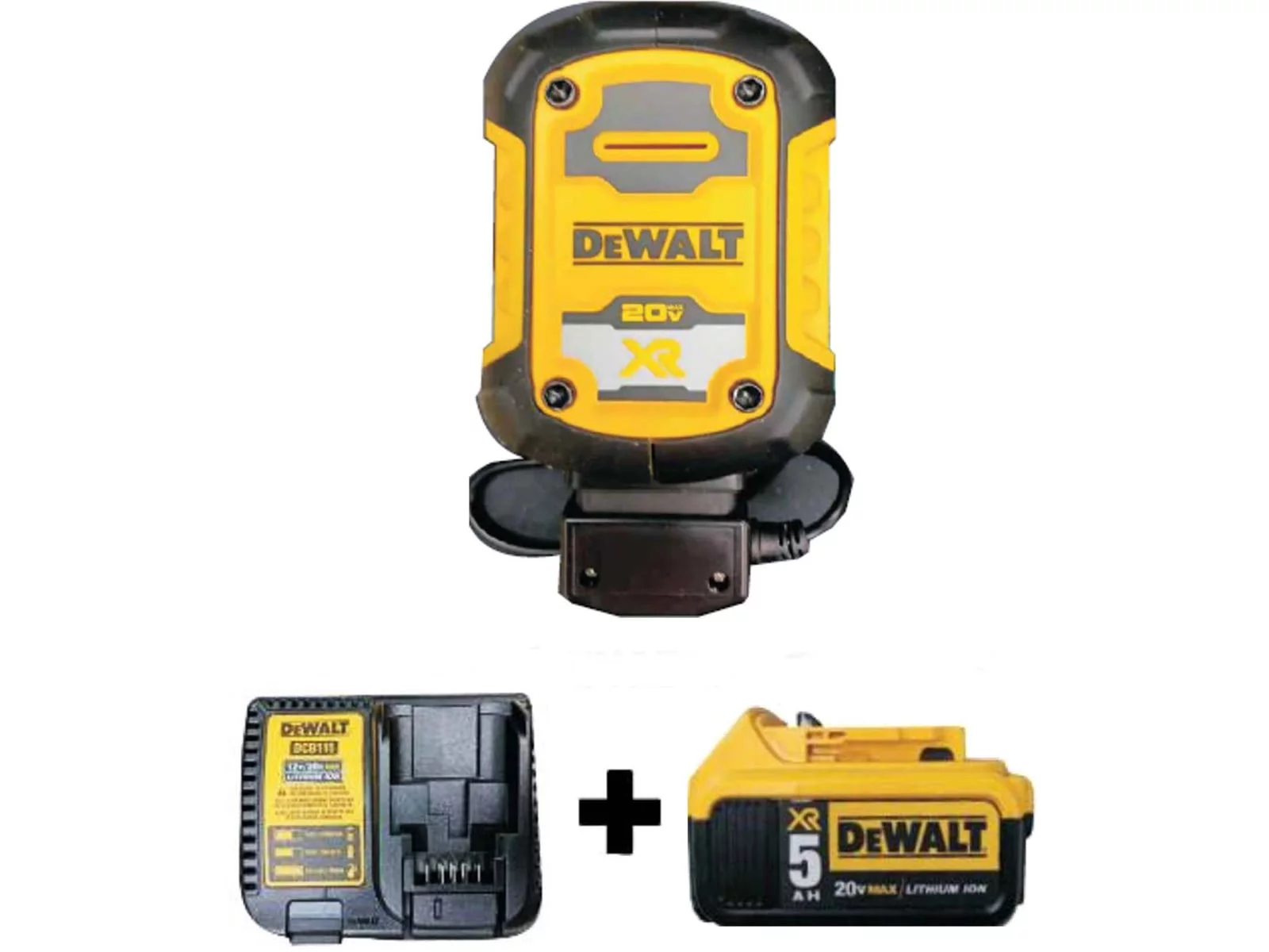 DeWALT 1 Amp Professional Battery Maintainer Kit With 20V Lithium Battery Pack P