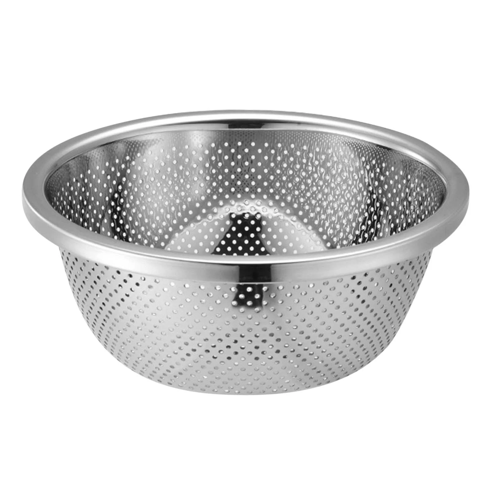 Metal Fruit Basket 1 PCS Stainless Steel Strainer Sieve Pan Mesh Filter Basket With Handle And Rest Base Washing Rice Filter Water For Filtration Flushing Or Steam Girl Birthday Gift