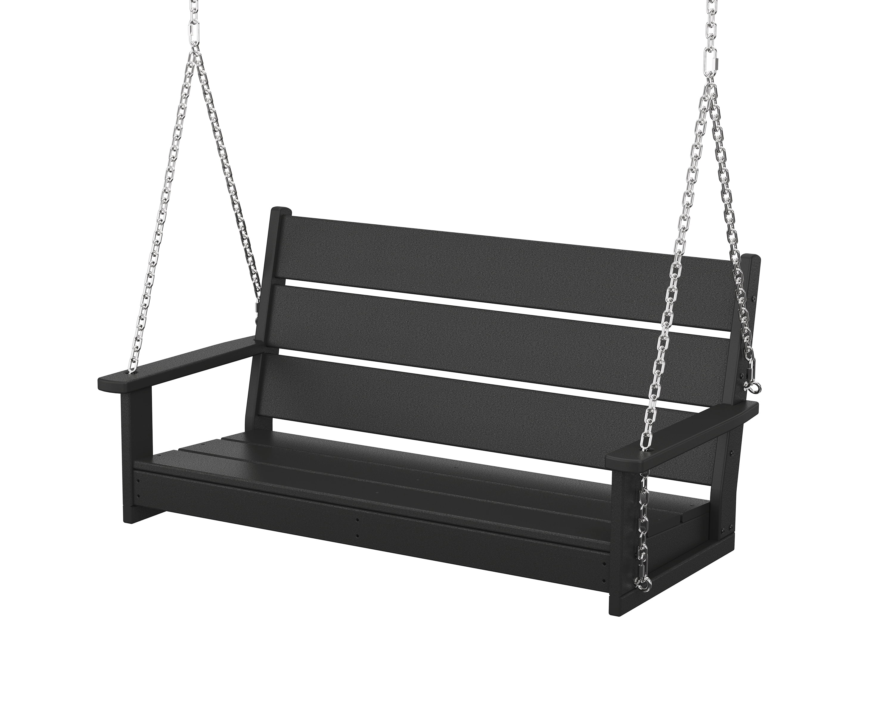 POLYWOOD Lakeside 48” Swing in Black