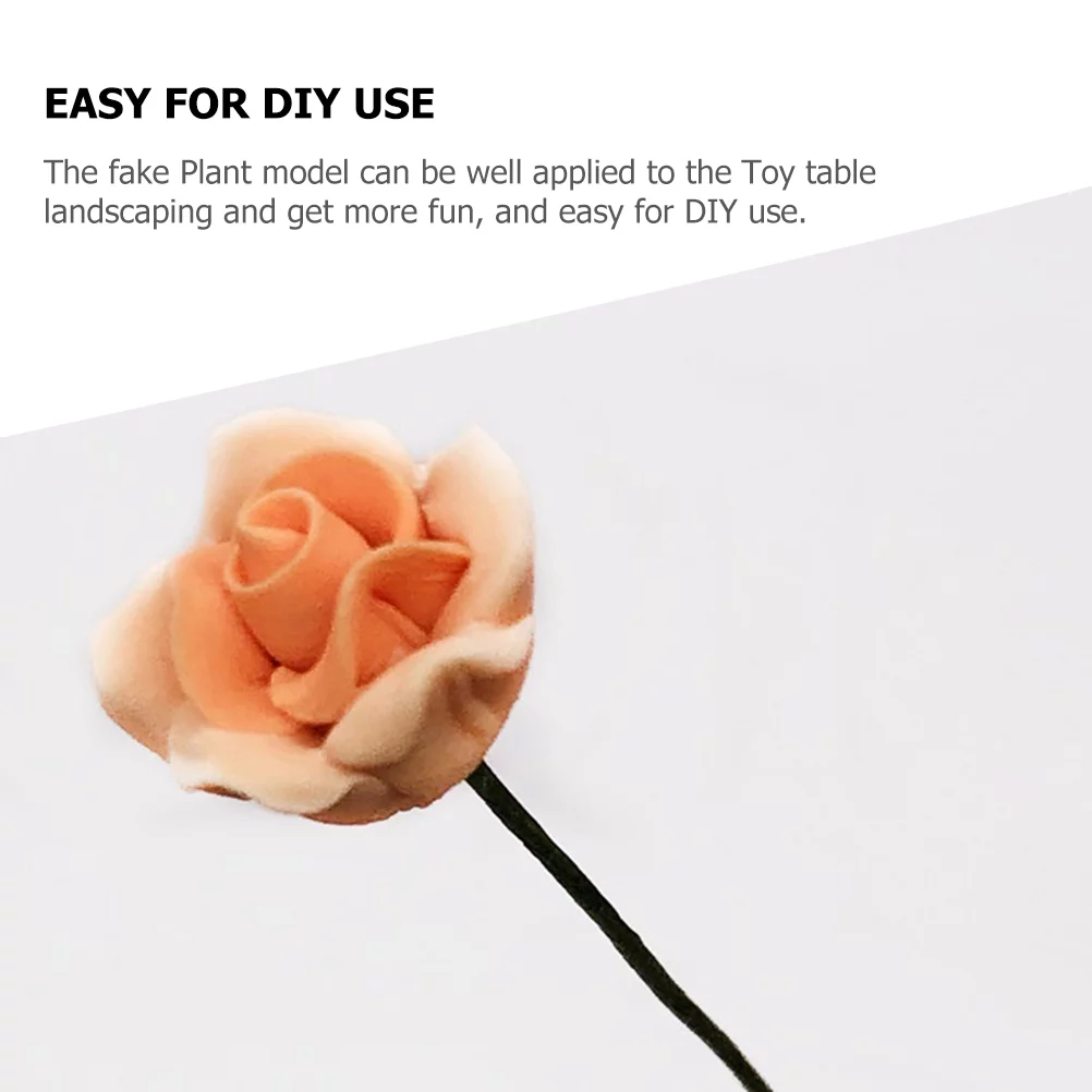 Artificial Flower Pot Decorations Mini Garden for Model Decorative Roses Flowers Adornment Decorate Bride