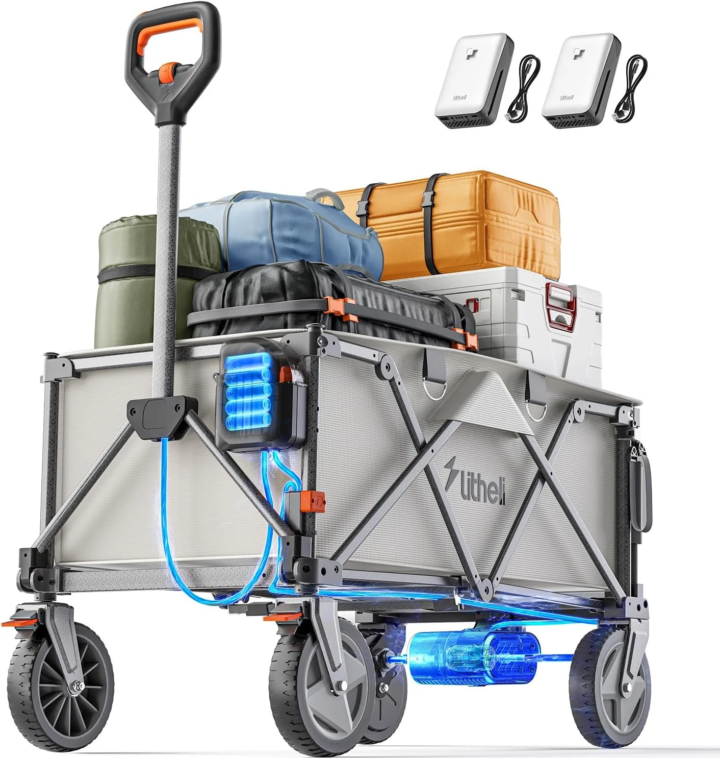 Electric Utility Wagon with 8