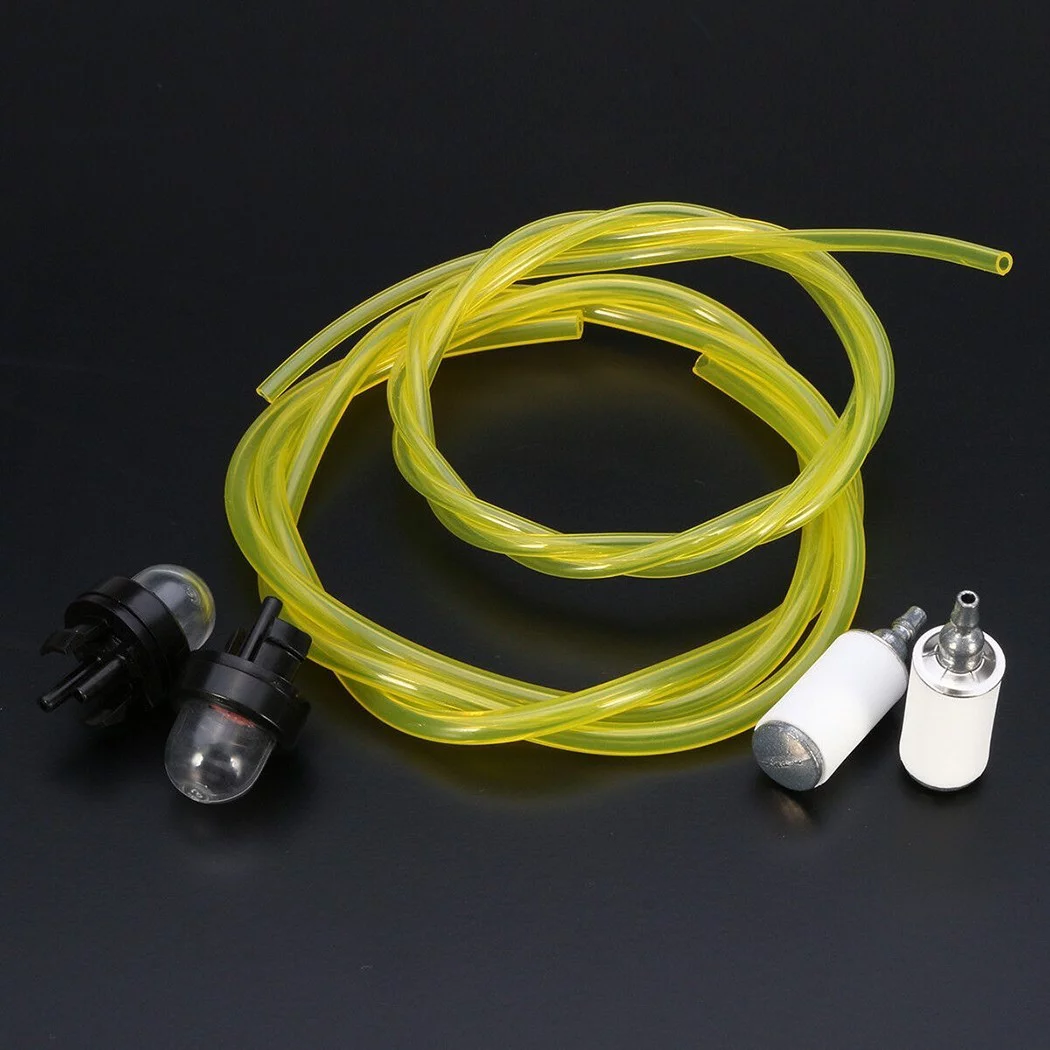For McCulloch Husqvarna Stihl Strimmer Fuel Line Primer Bulb Filter Kit Chainsaw