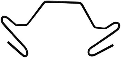 Greenhouse batten tape spring lock channel hook, greenhouse spring lock wire channel hook, made of galvanized steel, 20 pieces per package