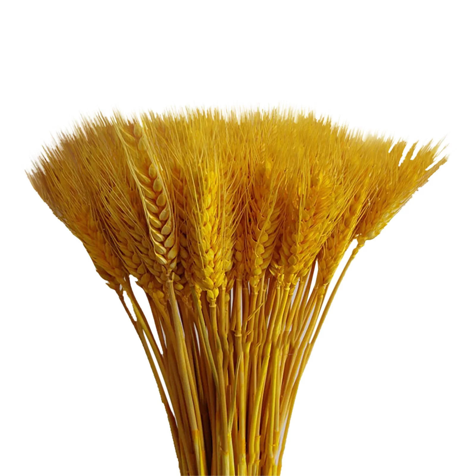 Yeetfub Fake Plants for Outdoors Indoor 100pcs Artificial Natural Wheat Dried Flowers Bouquet Simulation Living Room Decoration for Wedding Home Faux Flowers Bulk Gift for Mothers Day