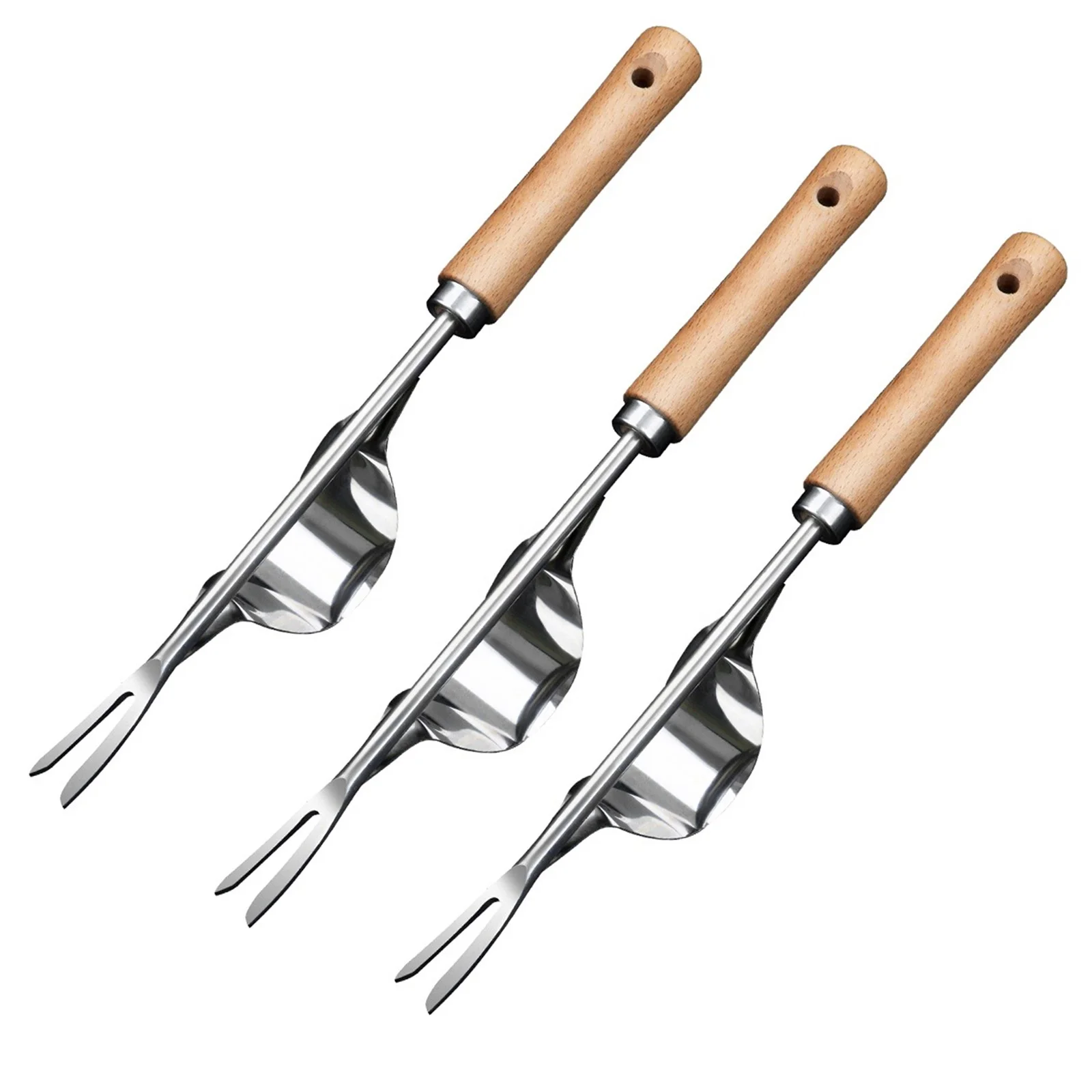 BadyminCSL 3Pc Weed Puller Manual Household Agricultural Tool Remover Weeding Loosening