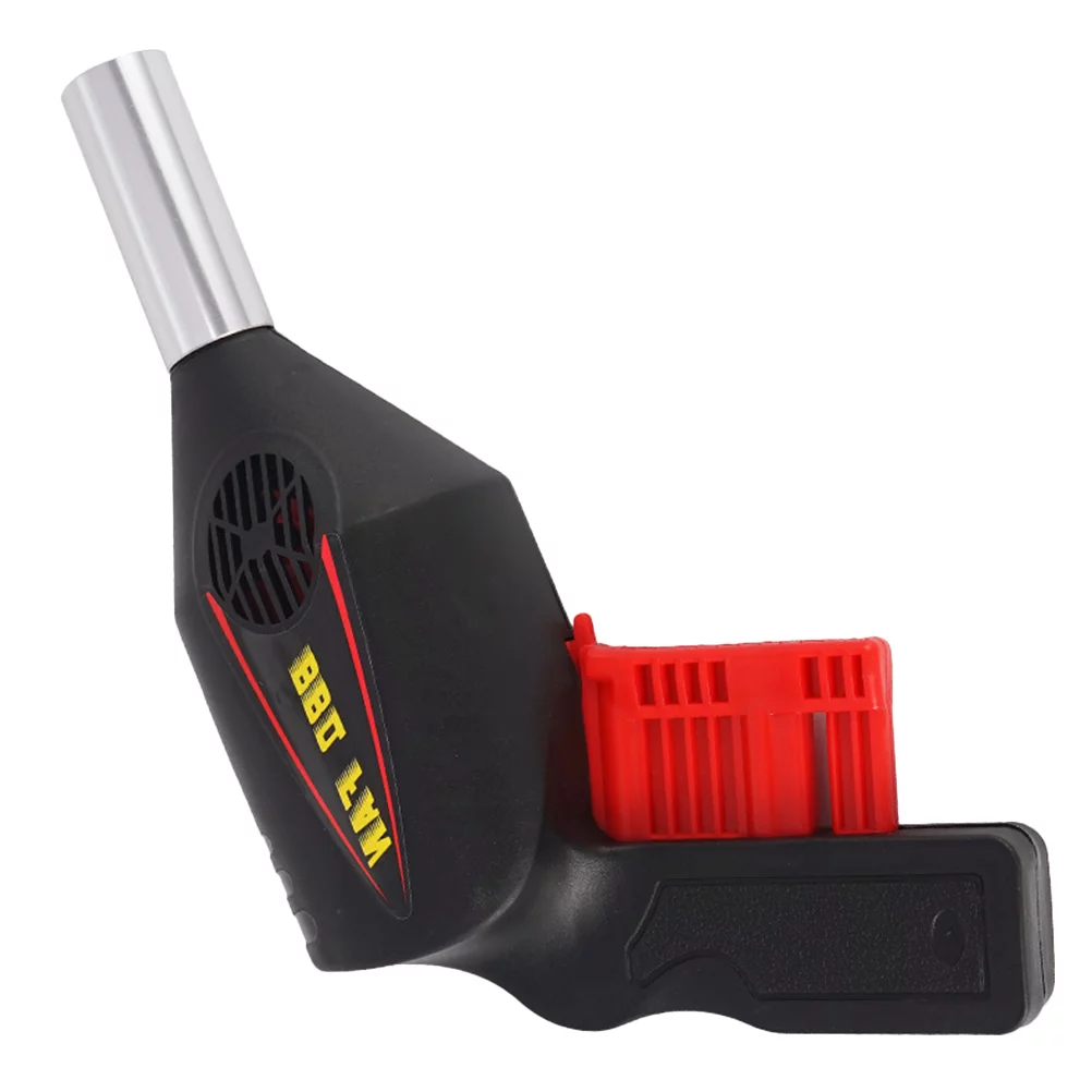 NICEXMAS Portable Handheld Hand Press Manual BBQ Fan Air Blower for Outdoor Camping Picnic Barbecue Cooking Tool Grill Accessories (Black)