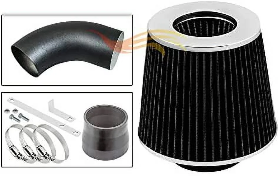 RW SERIES - MATTE BLACK PIPE GRAY - SHORT RAM INTAKE Compatible For 09-11 Chevy Aveo Aveo5 1.6L L4