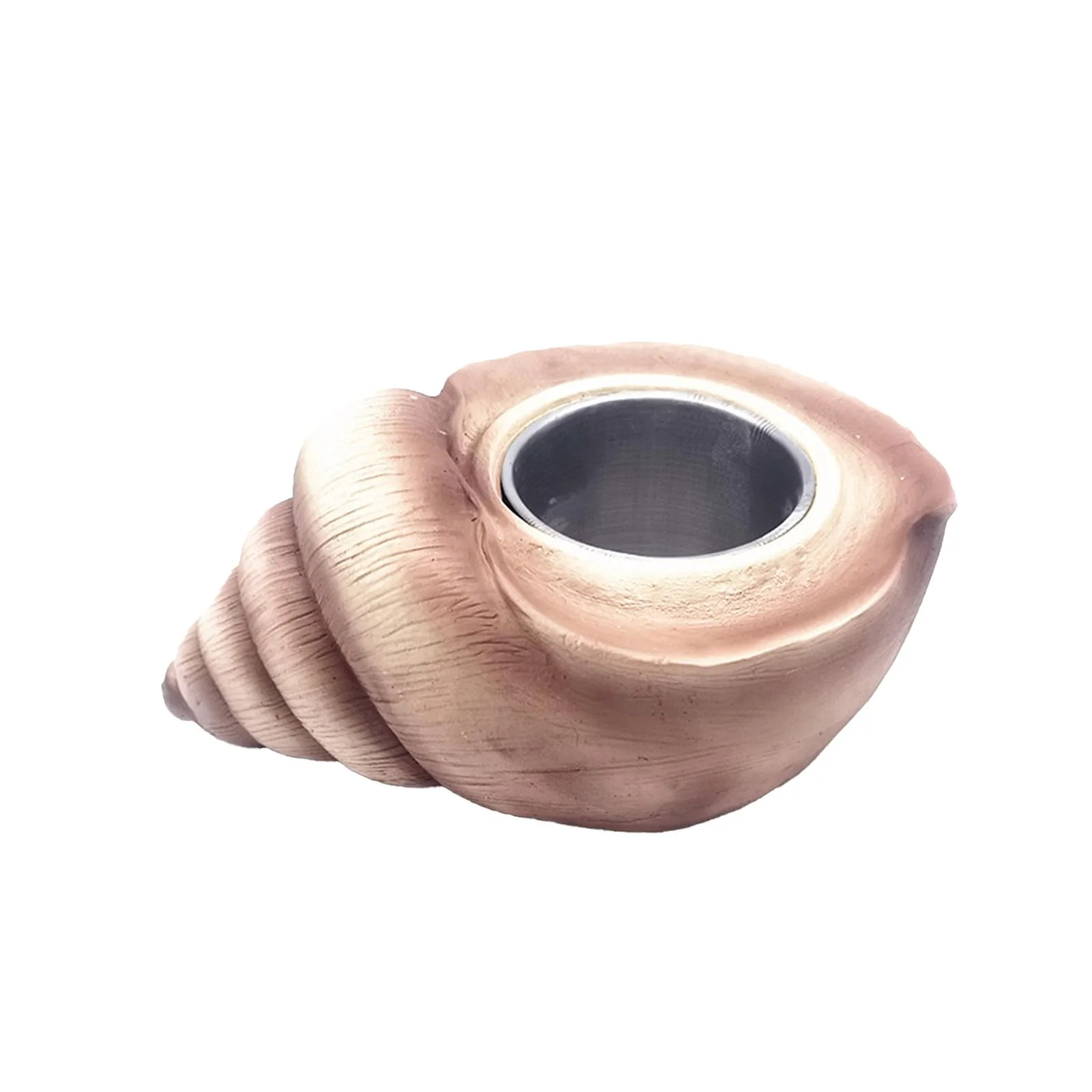 Tabletop Fire Fire Concrete Bowl Pot Desk Conch Desktop Burner Durable Flame Bowl for Balconies Verandas Brown