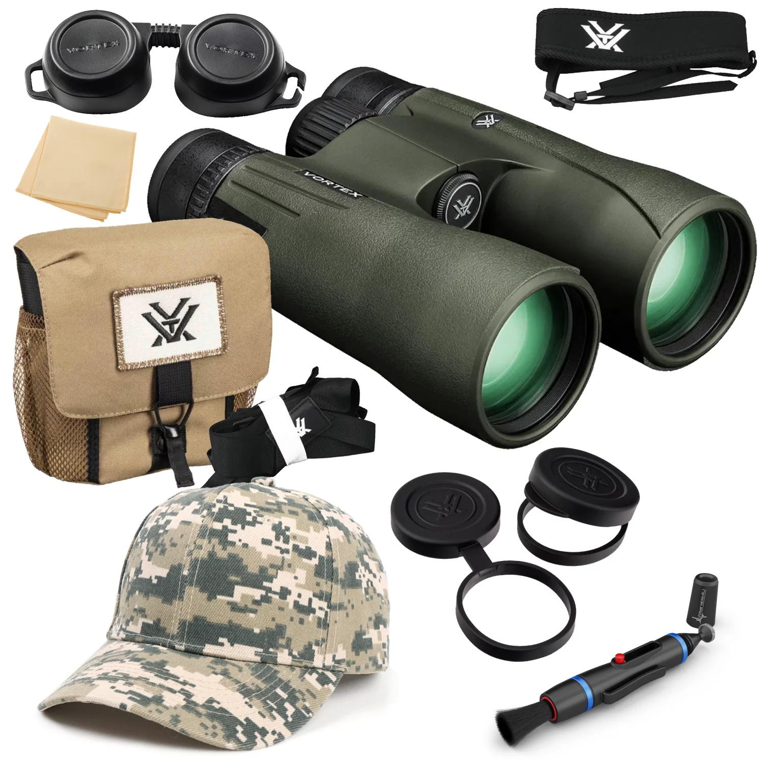 Vortex Optics Viper HD 10x50 Binocular with Hat CD and Cleaning Pen