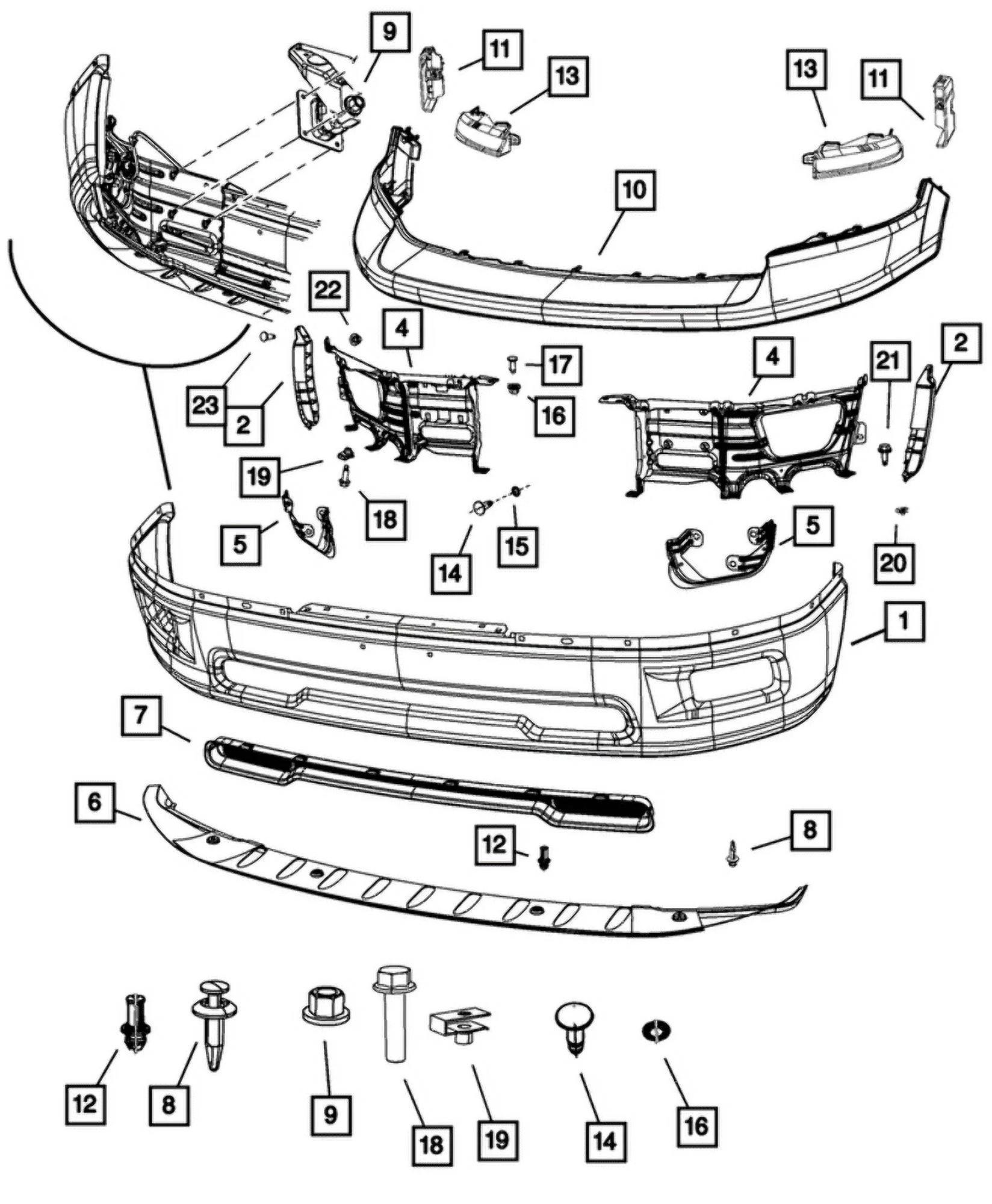 New Genuine Mopar Push Pin OE 68053681AA