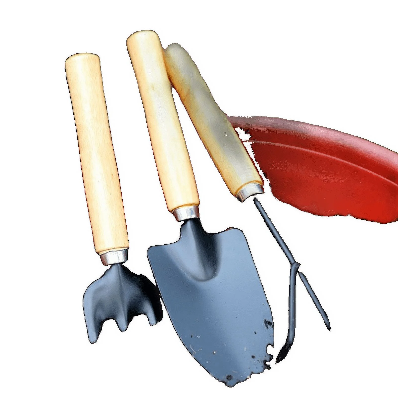 Gardening Tools Set Of Three Gardening Tools Mini Multi-Function Shovel Rake Spade Household Plants Loosening Small Shovels