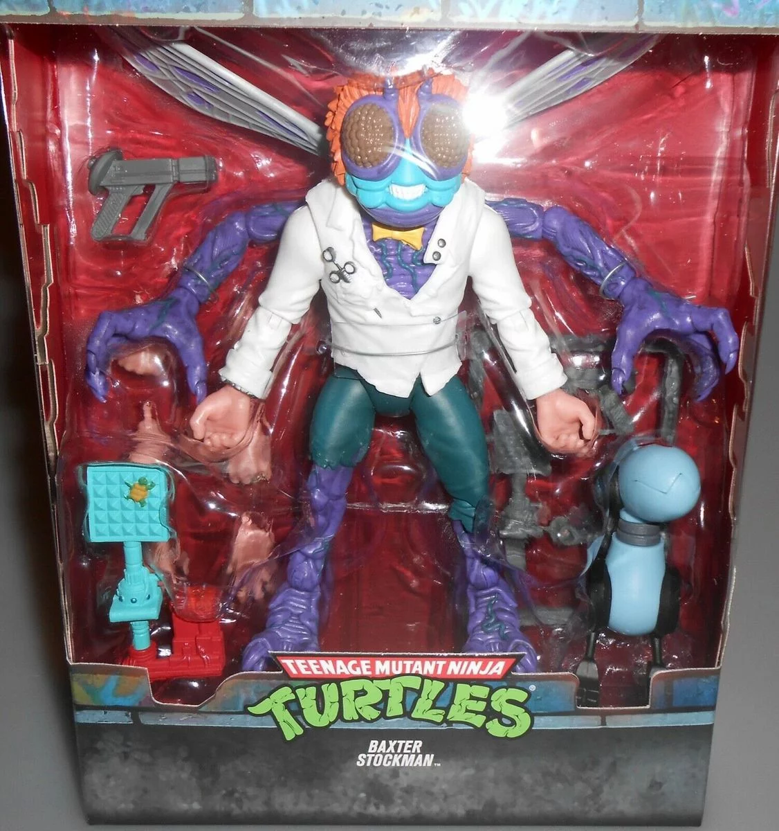 Super7 TMNT Ultimates Baxter Stockman Action Figure Set, 10 Pieces