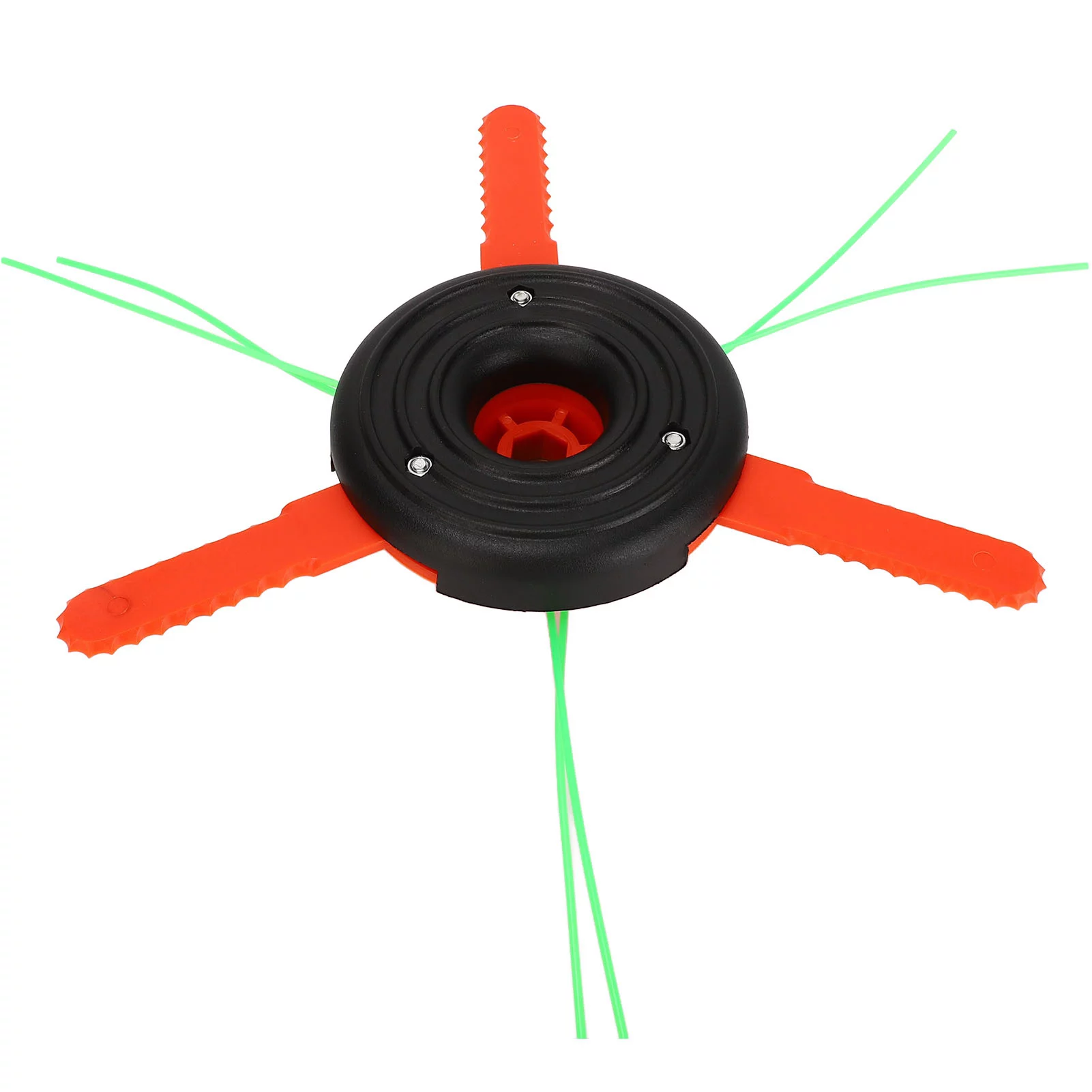 Verdant Touch String Trimmer Head Replacement 3 Leaf Plastic Blade Cutting Head Low Vibration Brush Cutter Weeding Head Replacement Internal Thread M10x1.25