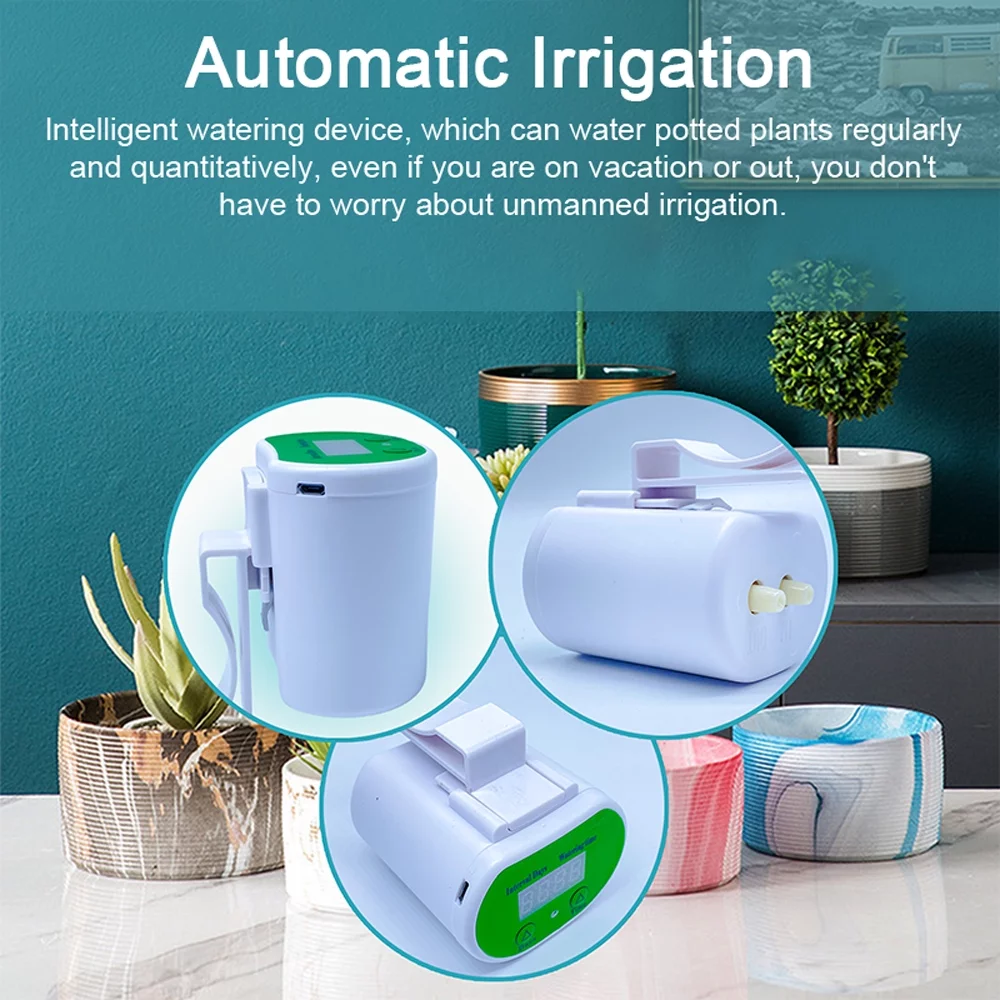 Automatic Watering System Timed Waterer Device Garden Terrace Drip Irrigation Kit For Potted Plants Vacation Watering
