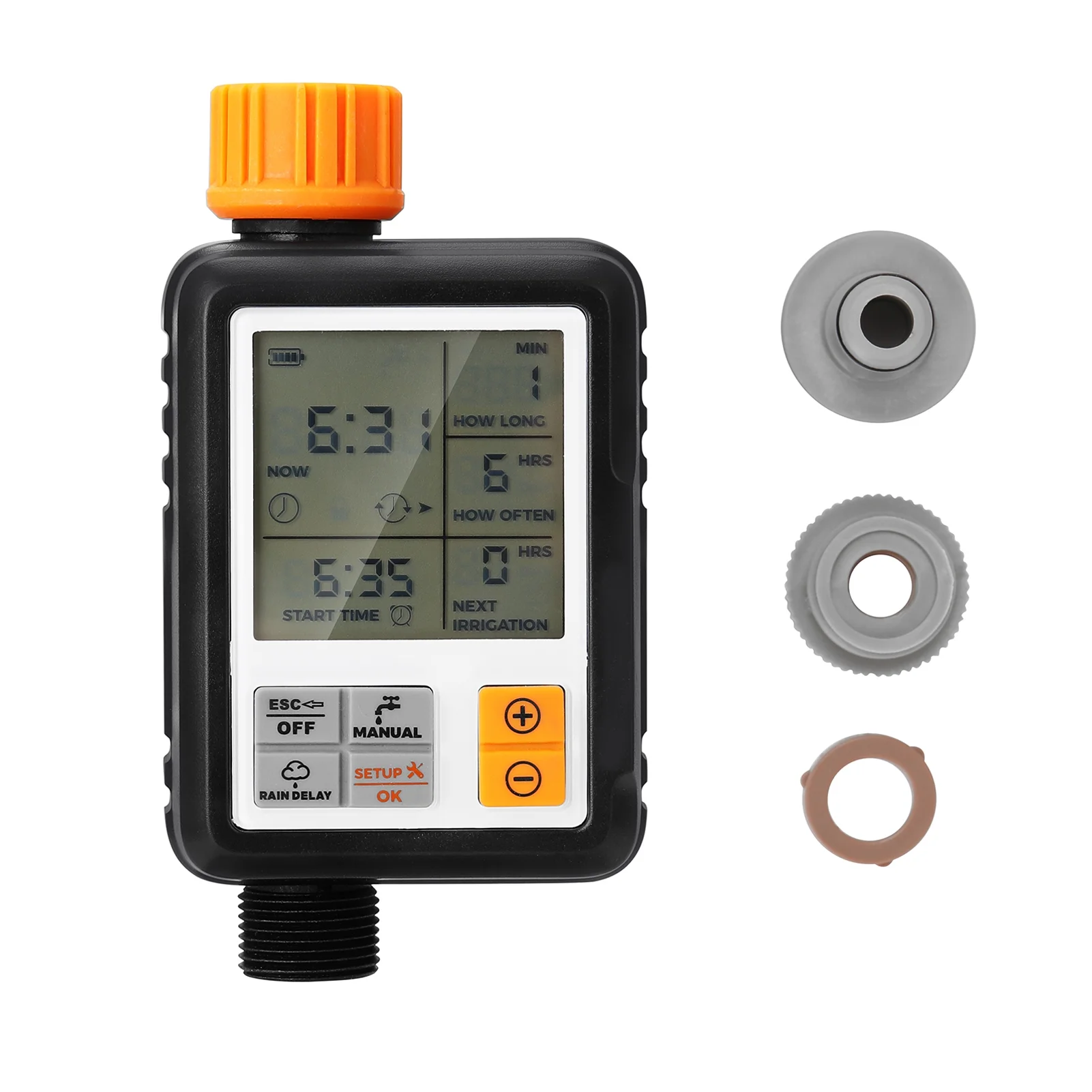 Large Screen Multifunctional Timing Watering Device Garden Sprinkler Controller Intelligent Automatic Watering Timer