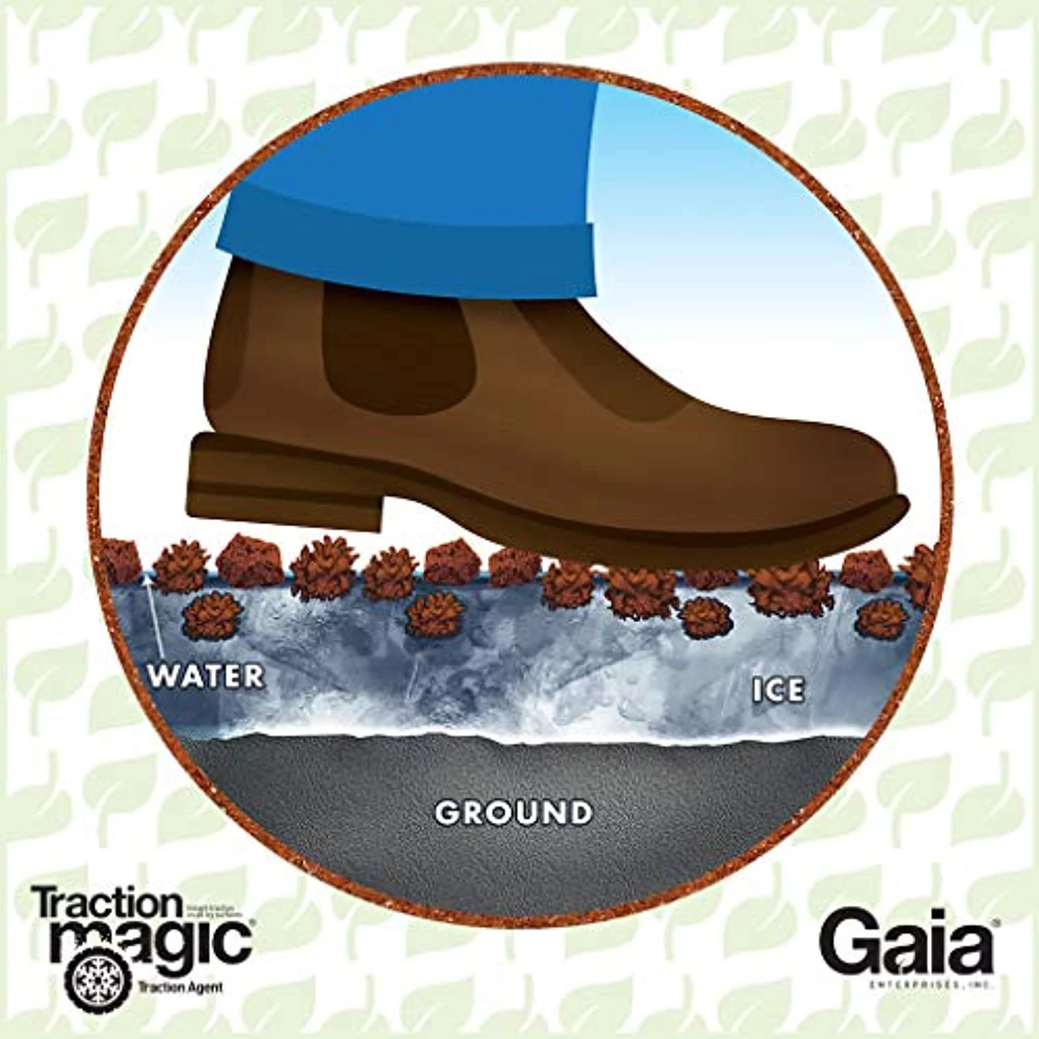 Traction Magic Quick Application All Natural Ice and Snow Melter, 35 Lb Bucket