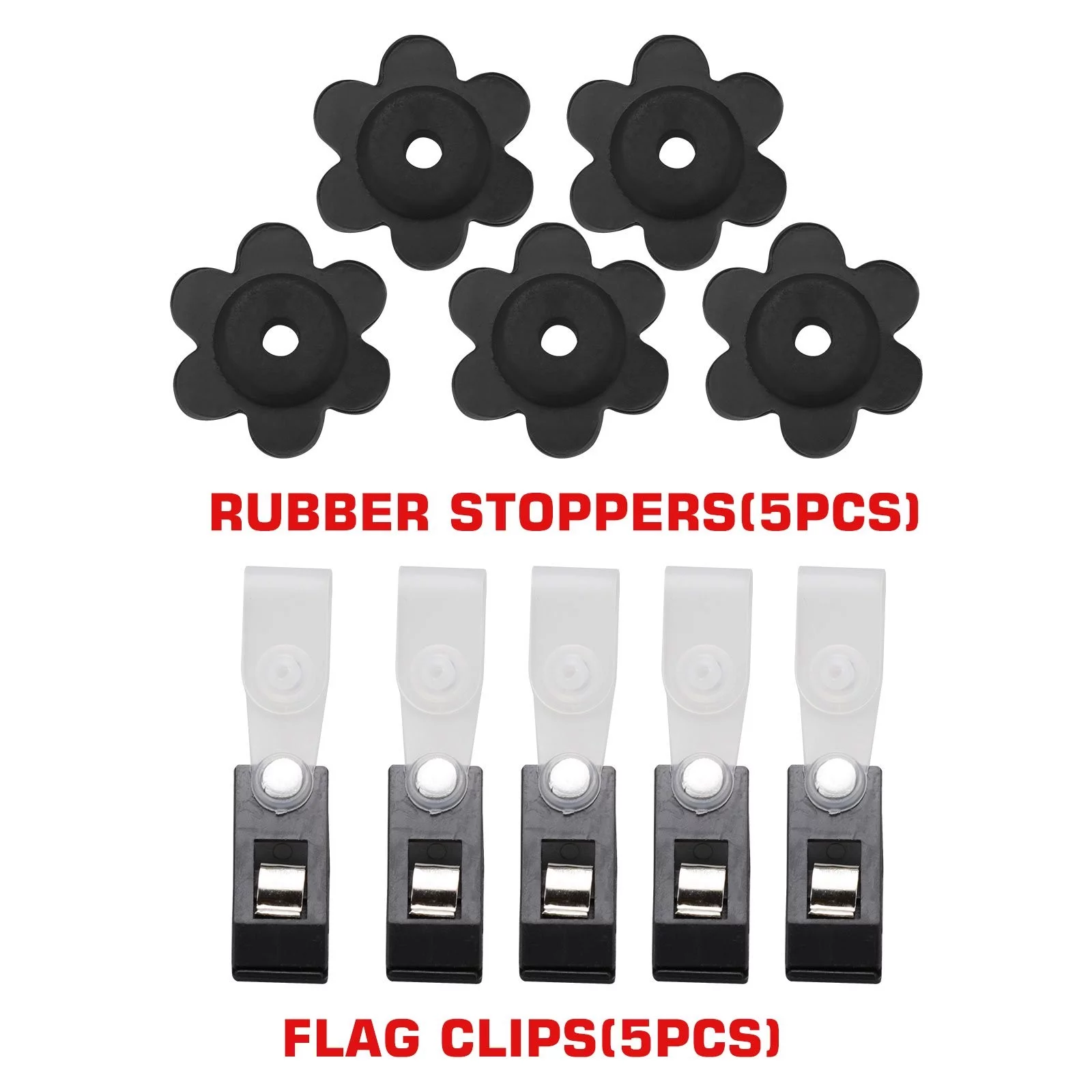 iju7gthy 4th of july 10pcs Seasonal Garden Flags Stoppers Rubber Stoppers Anti Wind Clips Set Keep Your Flag From Tangling Around