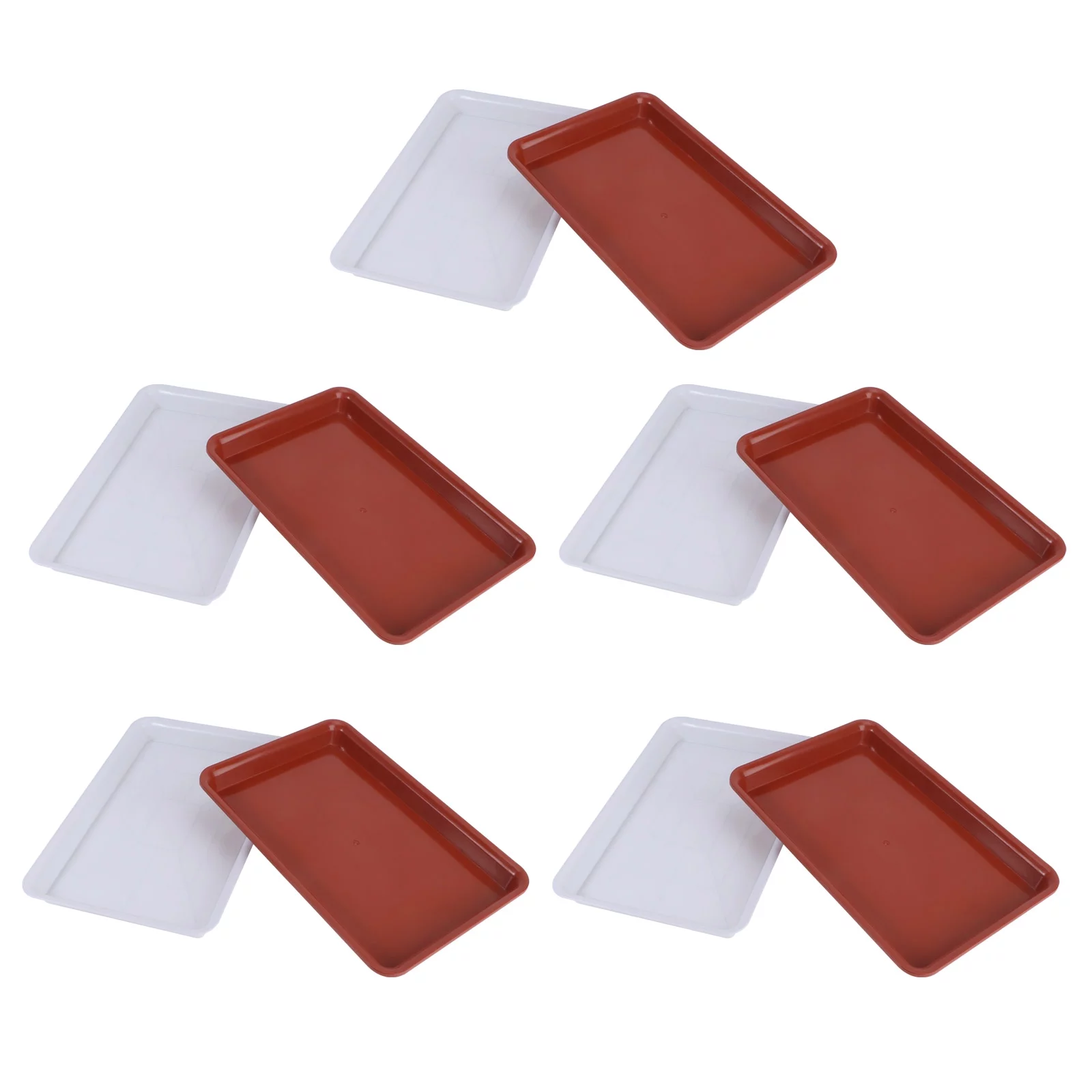 NUOLUX  Tray Flowerpots Pot Flowerpot Saucer Water Rectangular Plants Plate PlantsTrays Pan Saucers Saucers