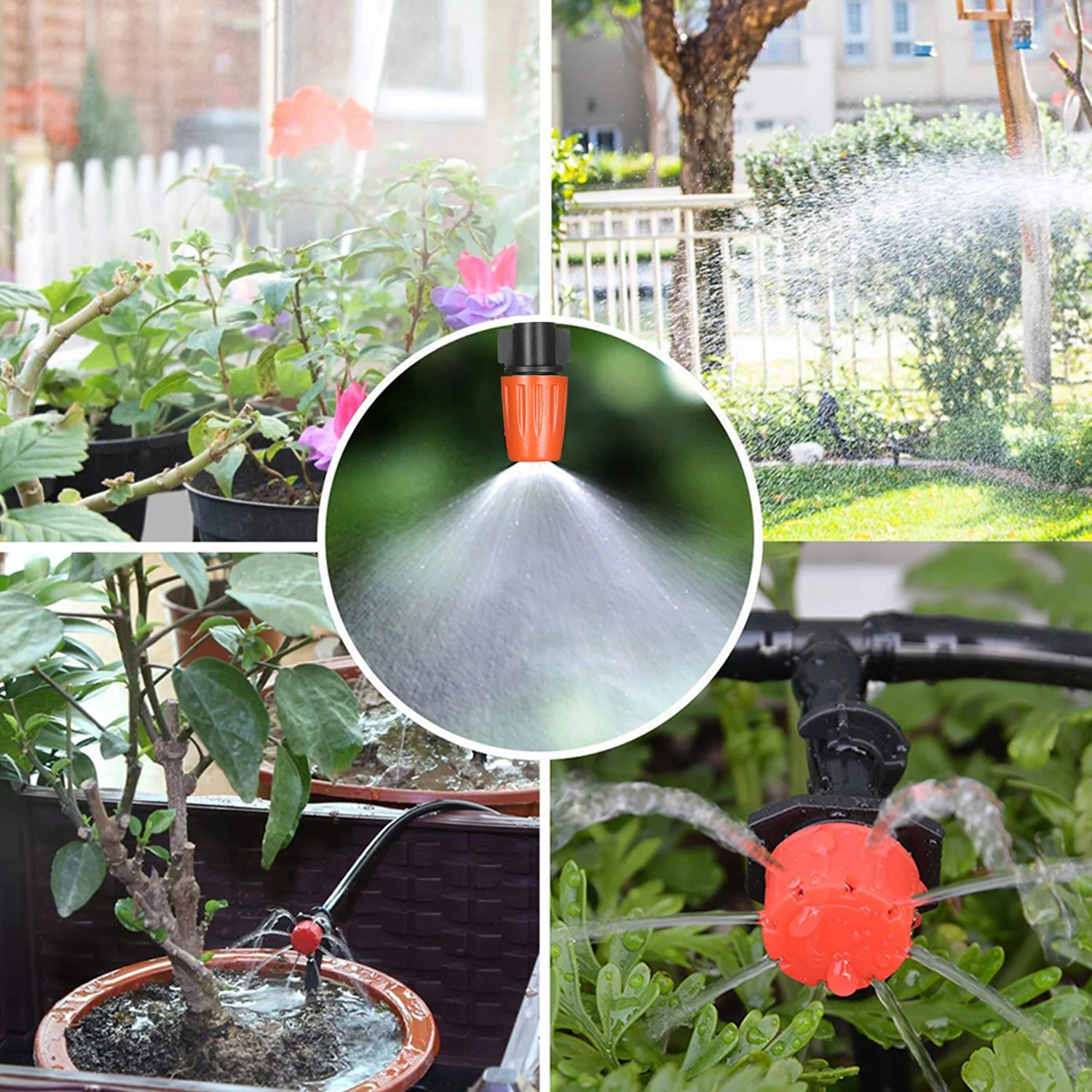 Irrigation Kit,Nozzles Misters Drippers Kit Diy With Drippers 40 Meters Drip Kit Plant Diy With Nozzles Meters Lawn Patio 40 Meters Lawn Havou Nozzles S Drippers Lanru Buzhi Ntbl