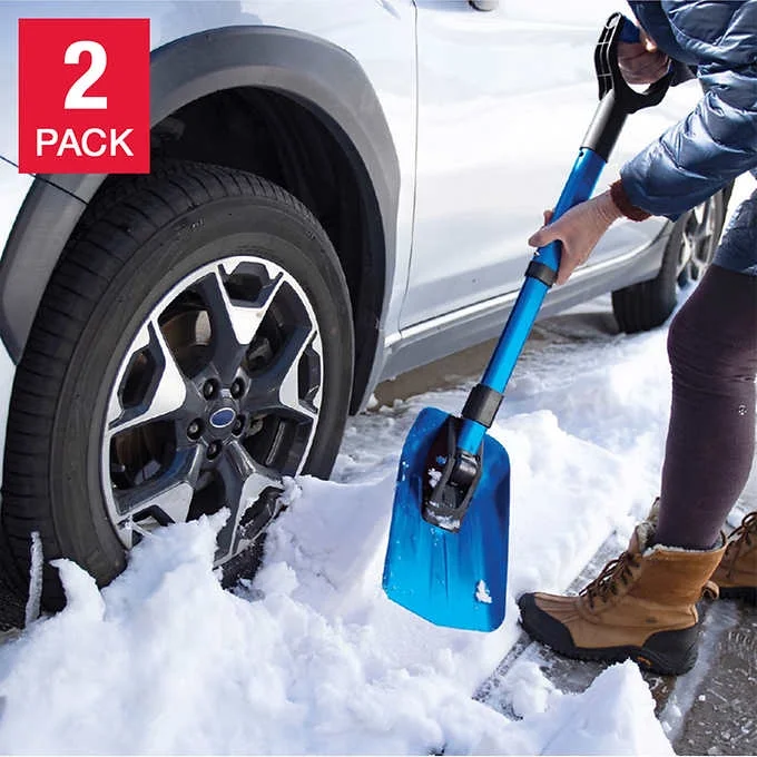 BirdRock Home Emergency Shovel, 2-pack blue