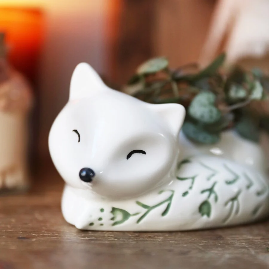Fox Planter Pot for Plants & Succulents | Succulent Planter | Animal Planter | Cute Planter | Indoor Planter | Mini Planter | Air Plant Pot