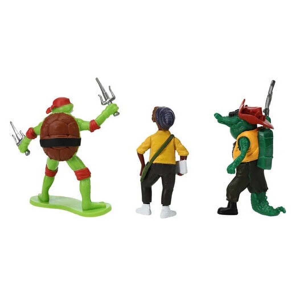 TMNT Mutant Mayhem Ninja Turtles~ 2'' Mini Figures~ Raphael, April & Leatherhead