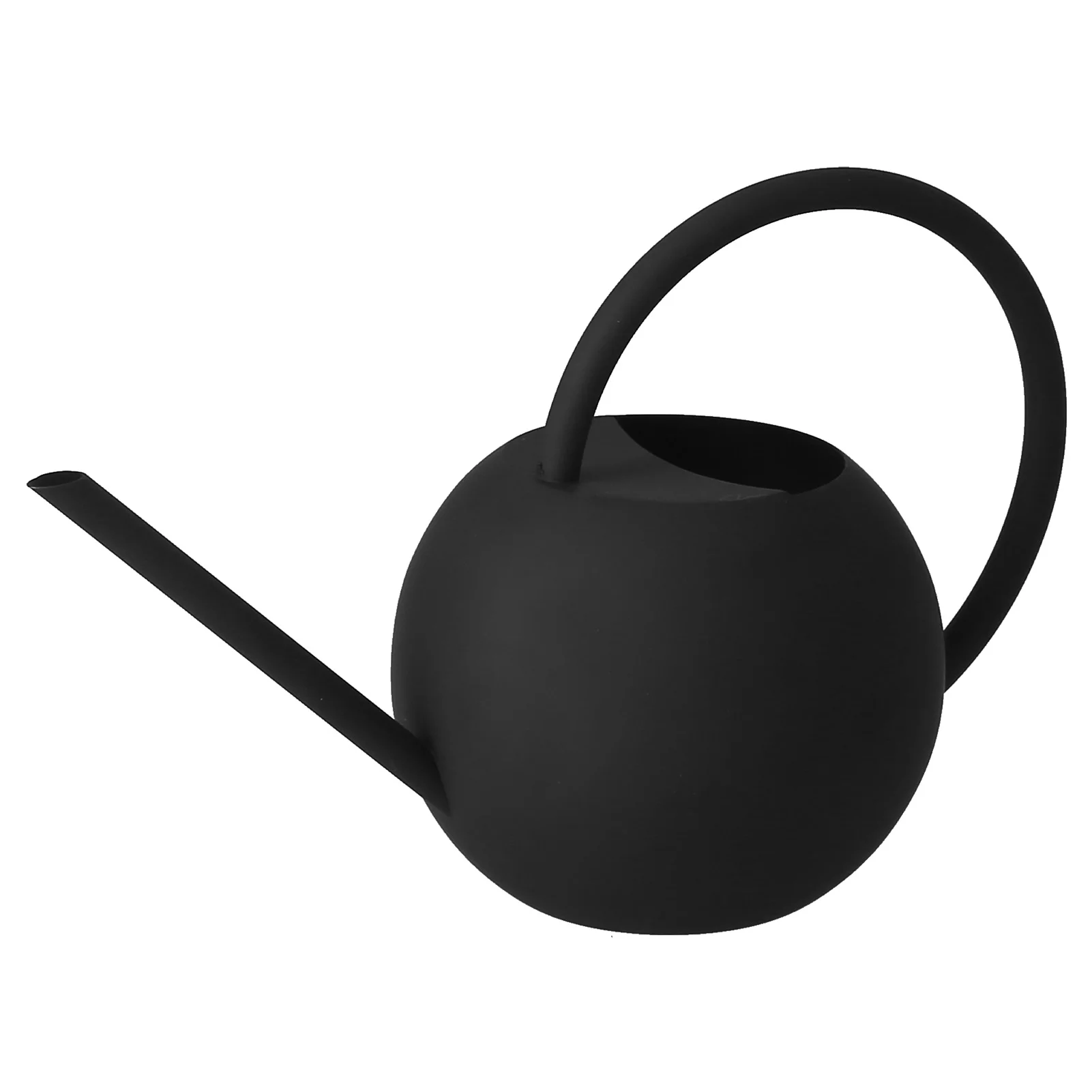 Nikou 400ml Watering Pot Black Stainless Steel Flower Plant Watering Kettle Pot for Garden Patio Balcony